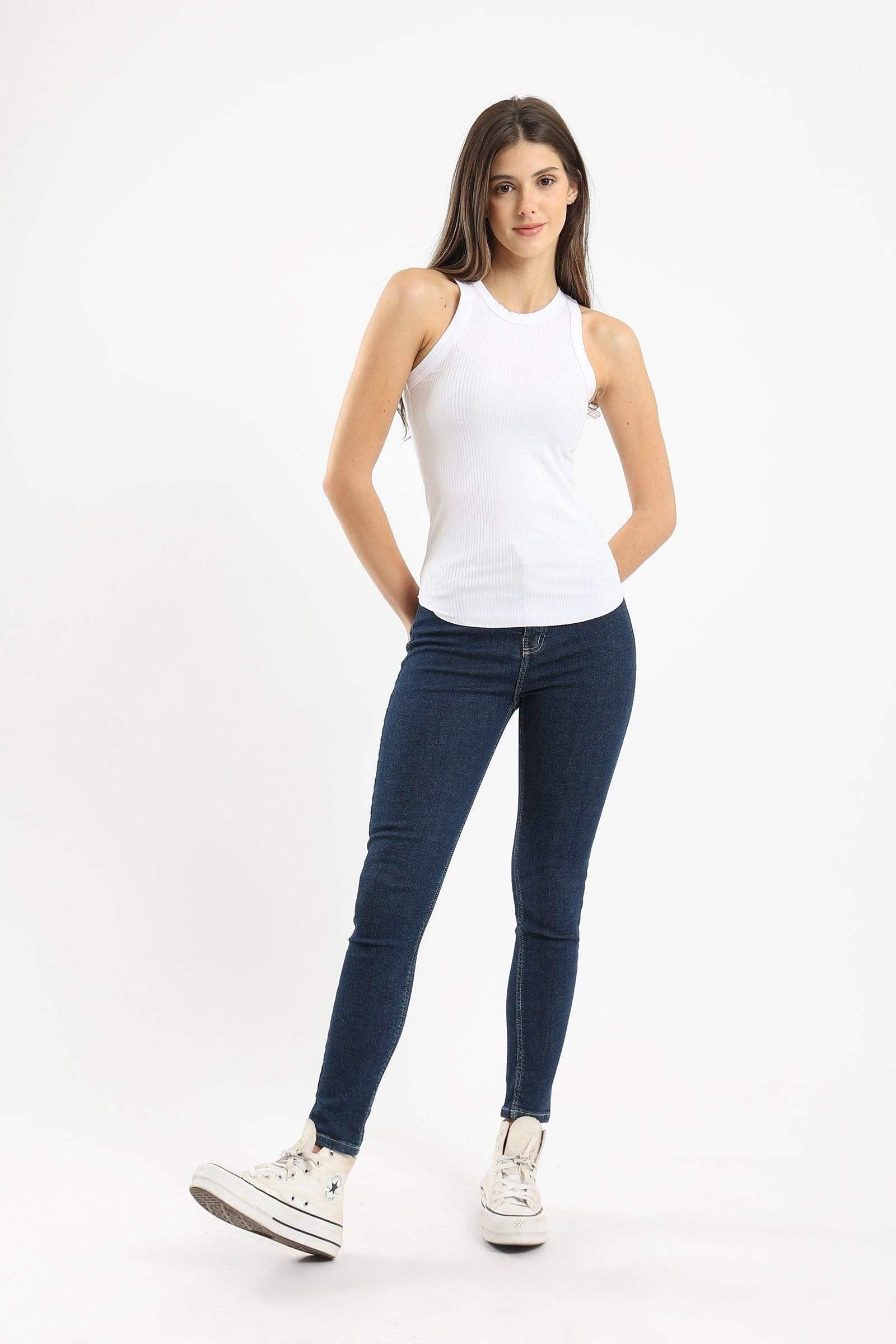 Racer Back Ribbed Top - Carina - كارينا