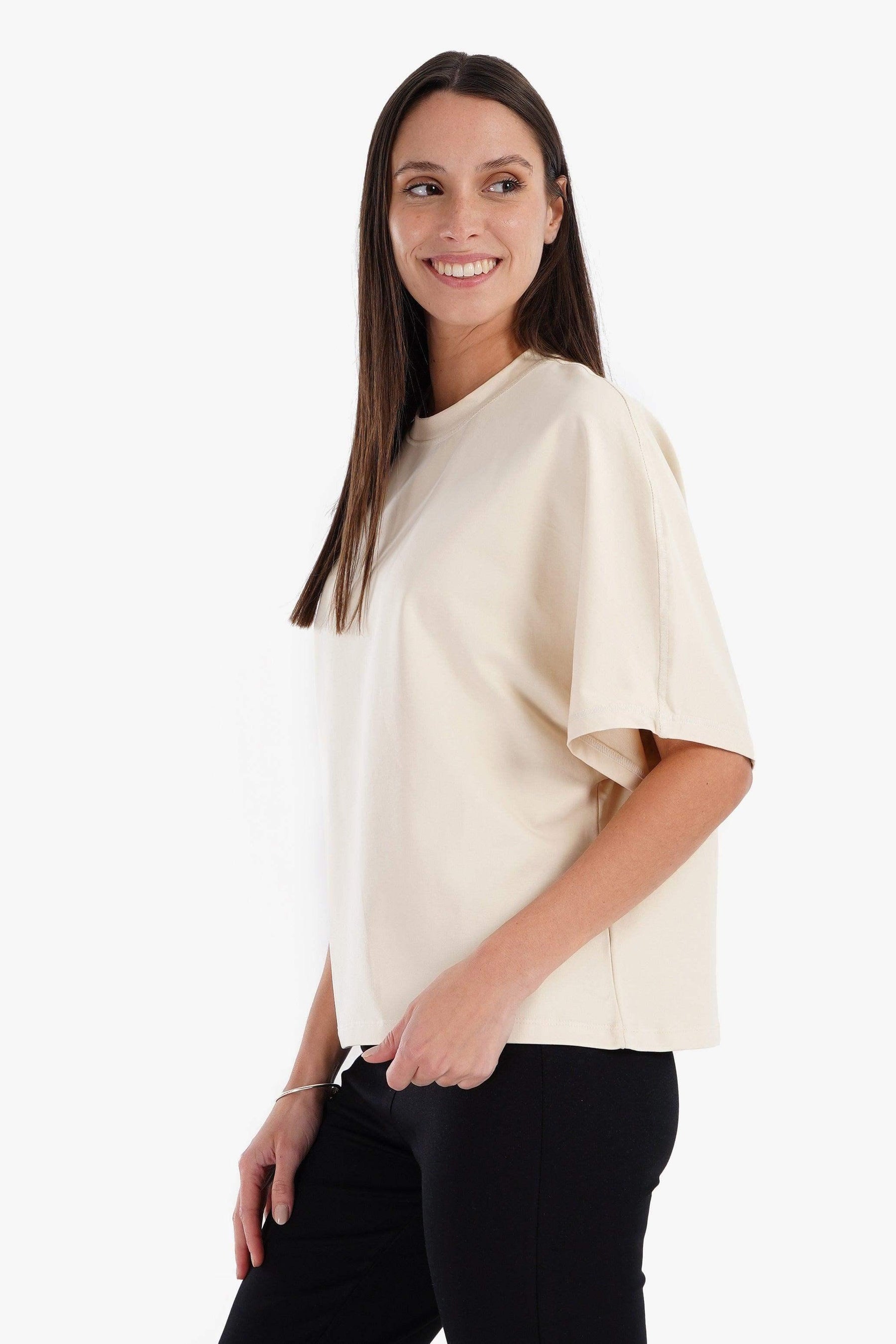 Relaxed Fit Basic T-Shirt - Carina - كارينا