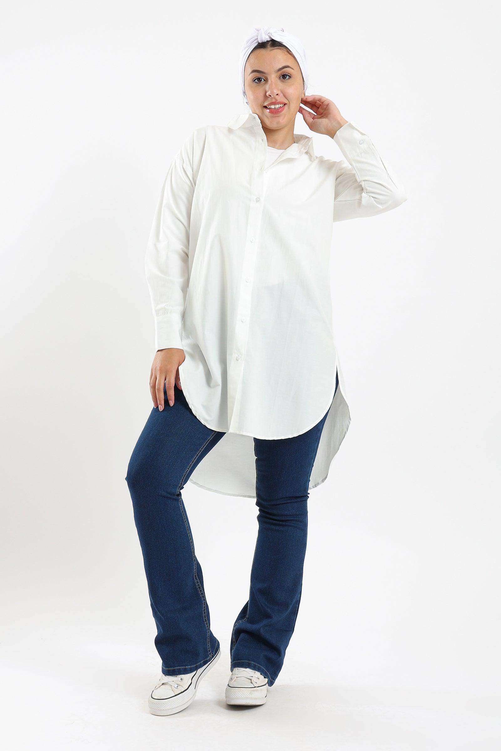 Long shirt with jeans hotsell