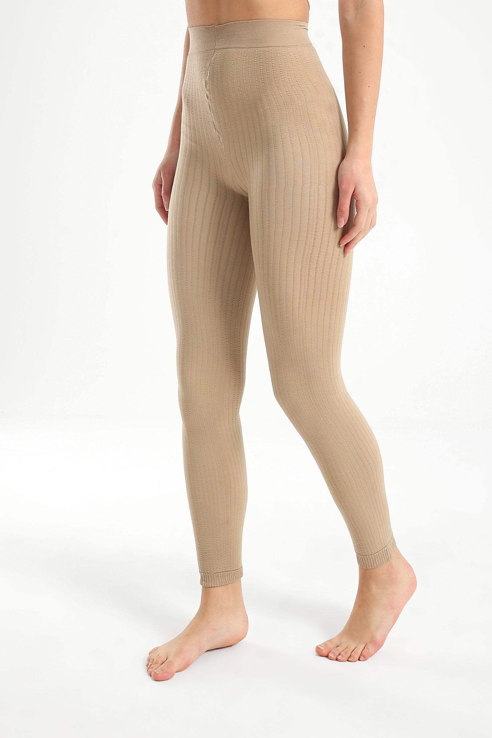 Ribbed High Rise Leggings - Carina - كارينا