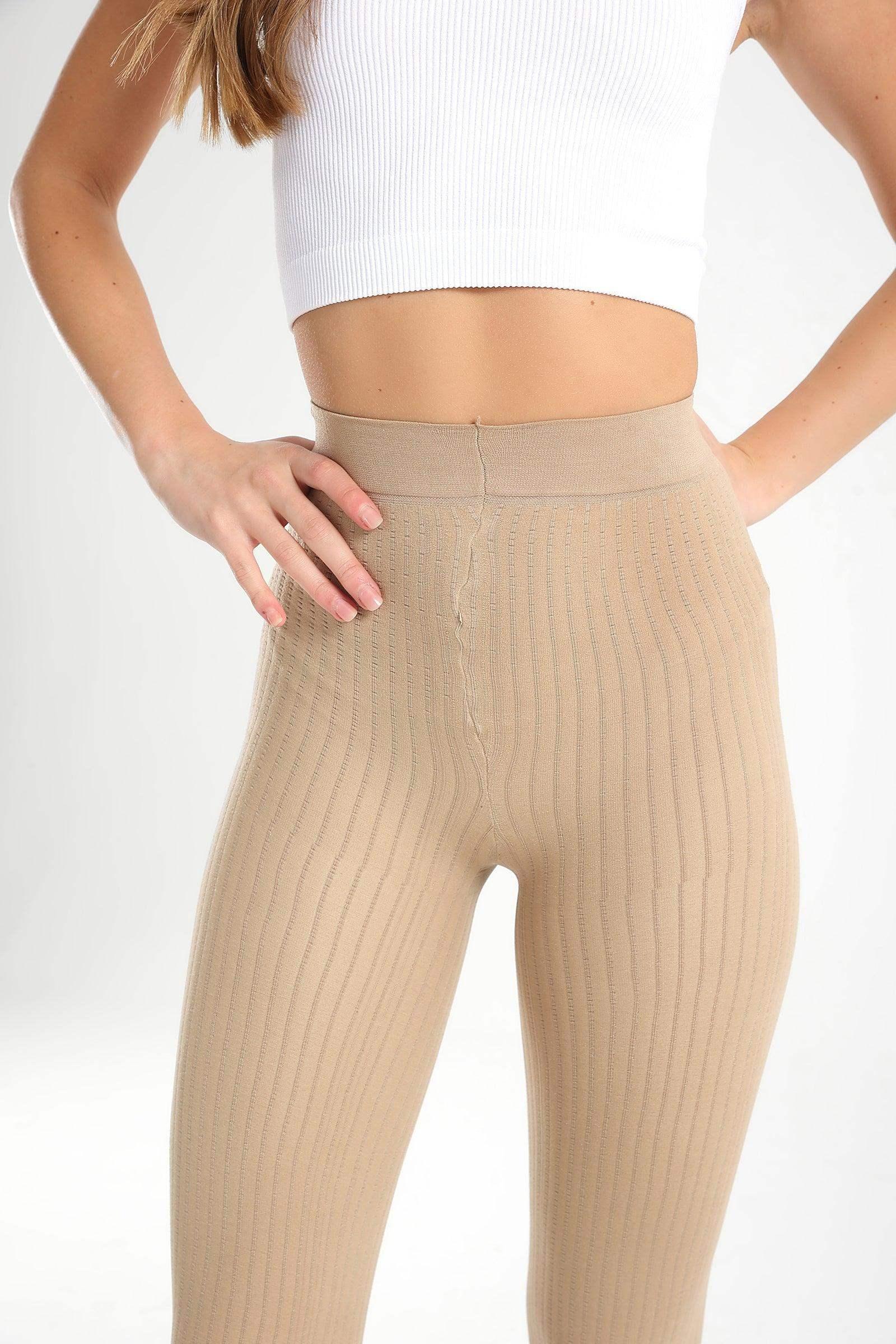 Ribbed High Rise Leggings - Carina - كارينا