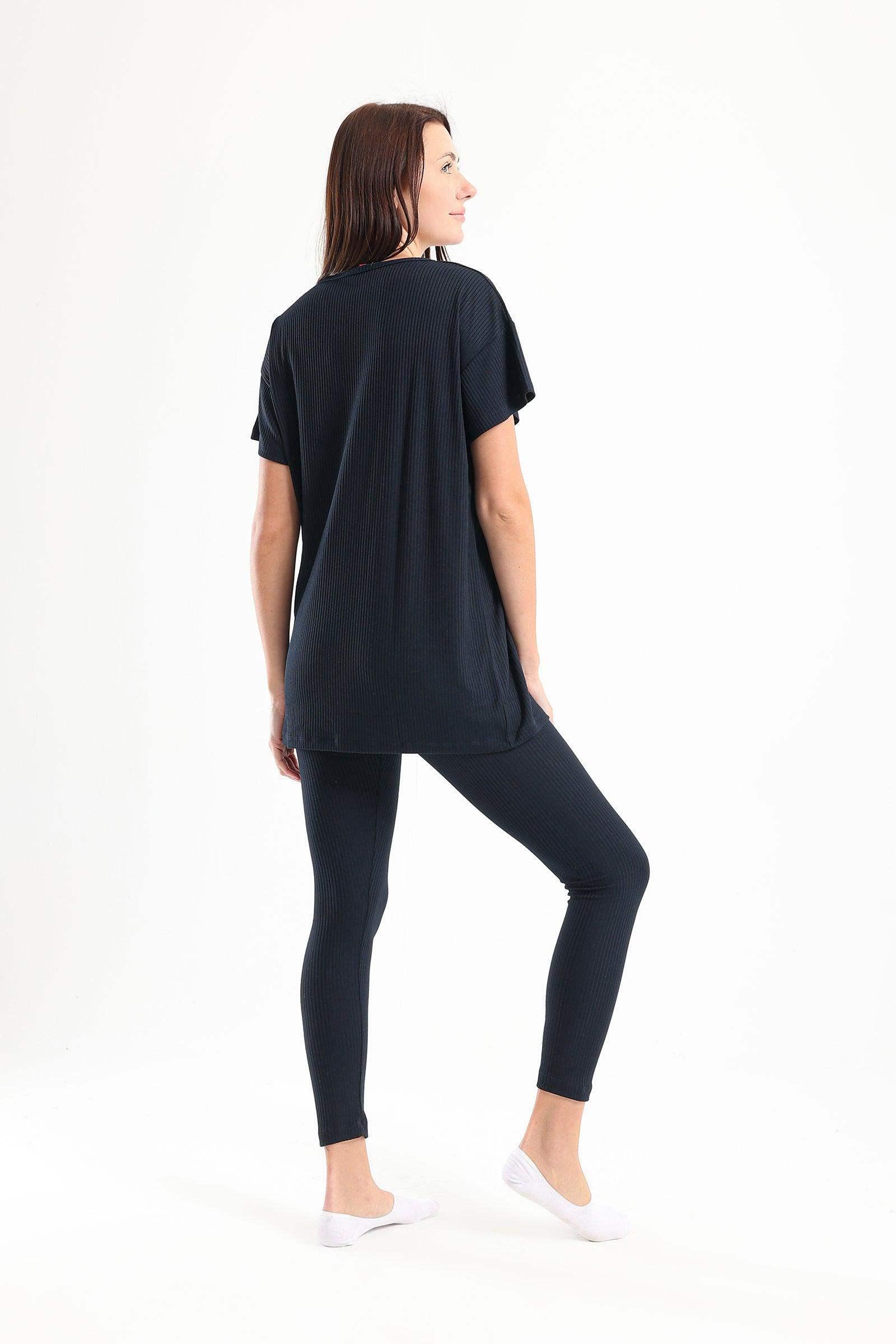 Ribbed Pyjama Set - Carina - كارينا