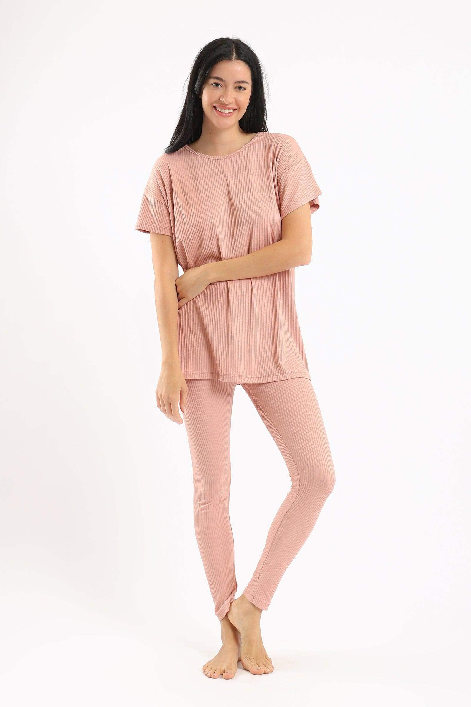 Ribbed Pyjama Set - Carina - كارينا