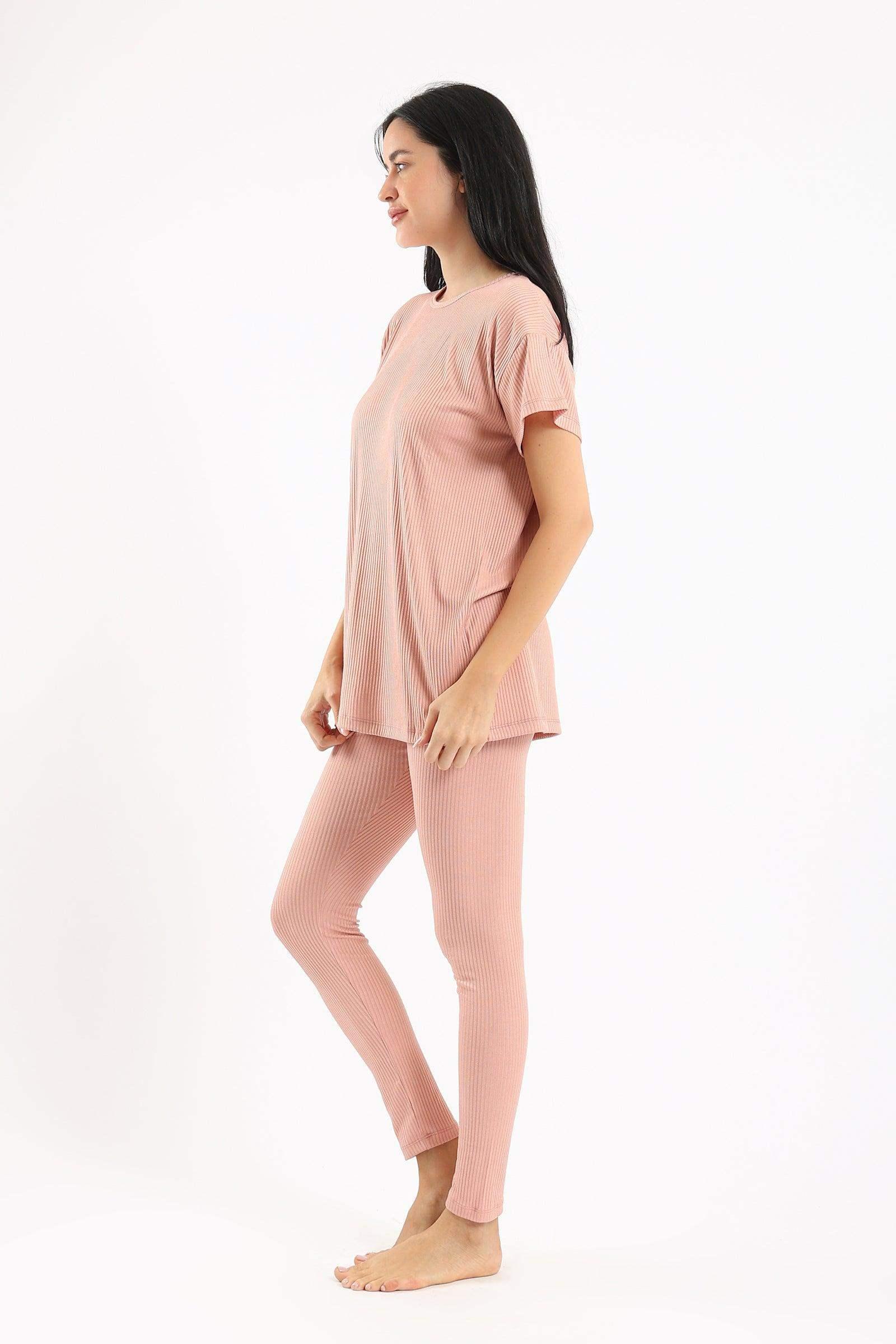 Ribbed Pyjama Set - Carina - كارينا