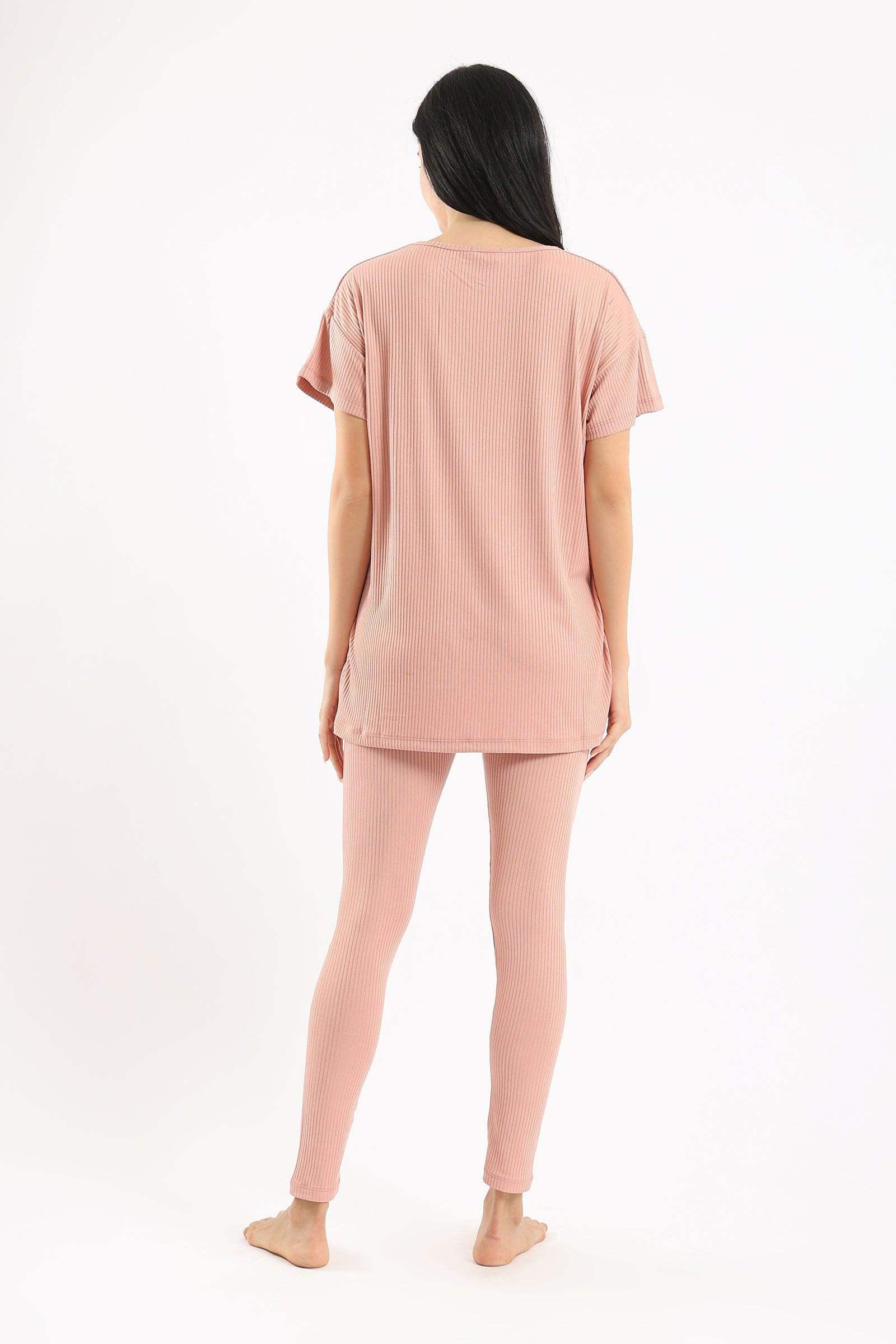 Ribbed Pyjama Set - Carina - كارينا