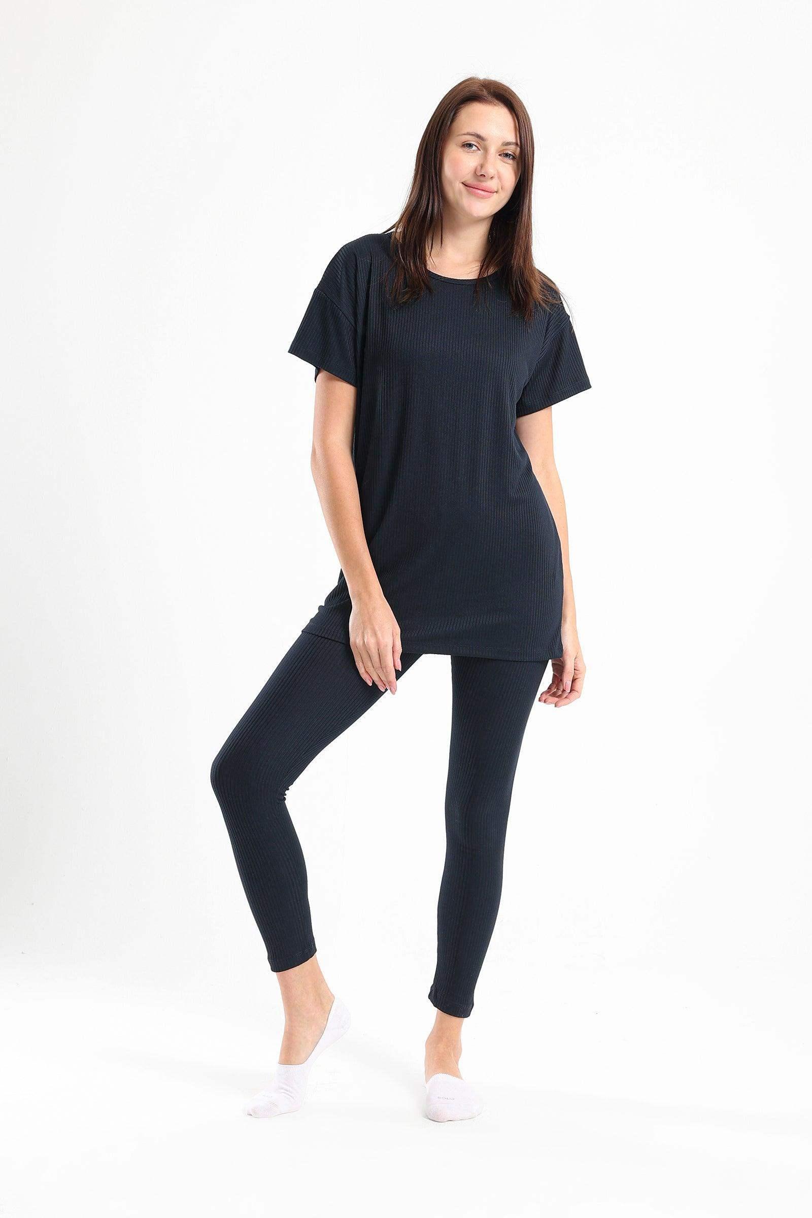 Ribbed Pyjama Set - Carina - كارينا