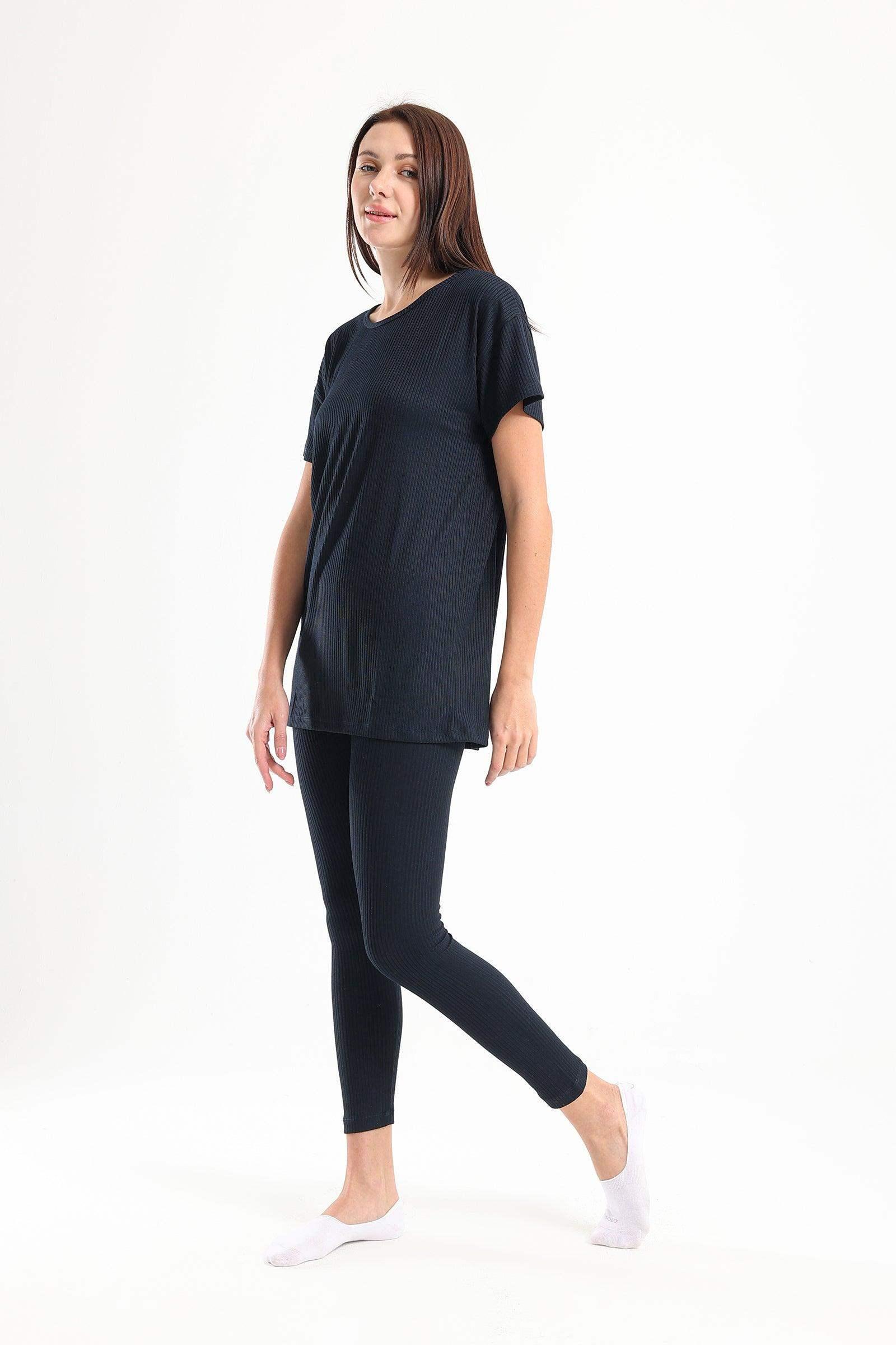 Ribbed Pyjama Set - Carina - كارينا