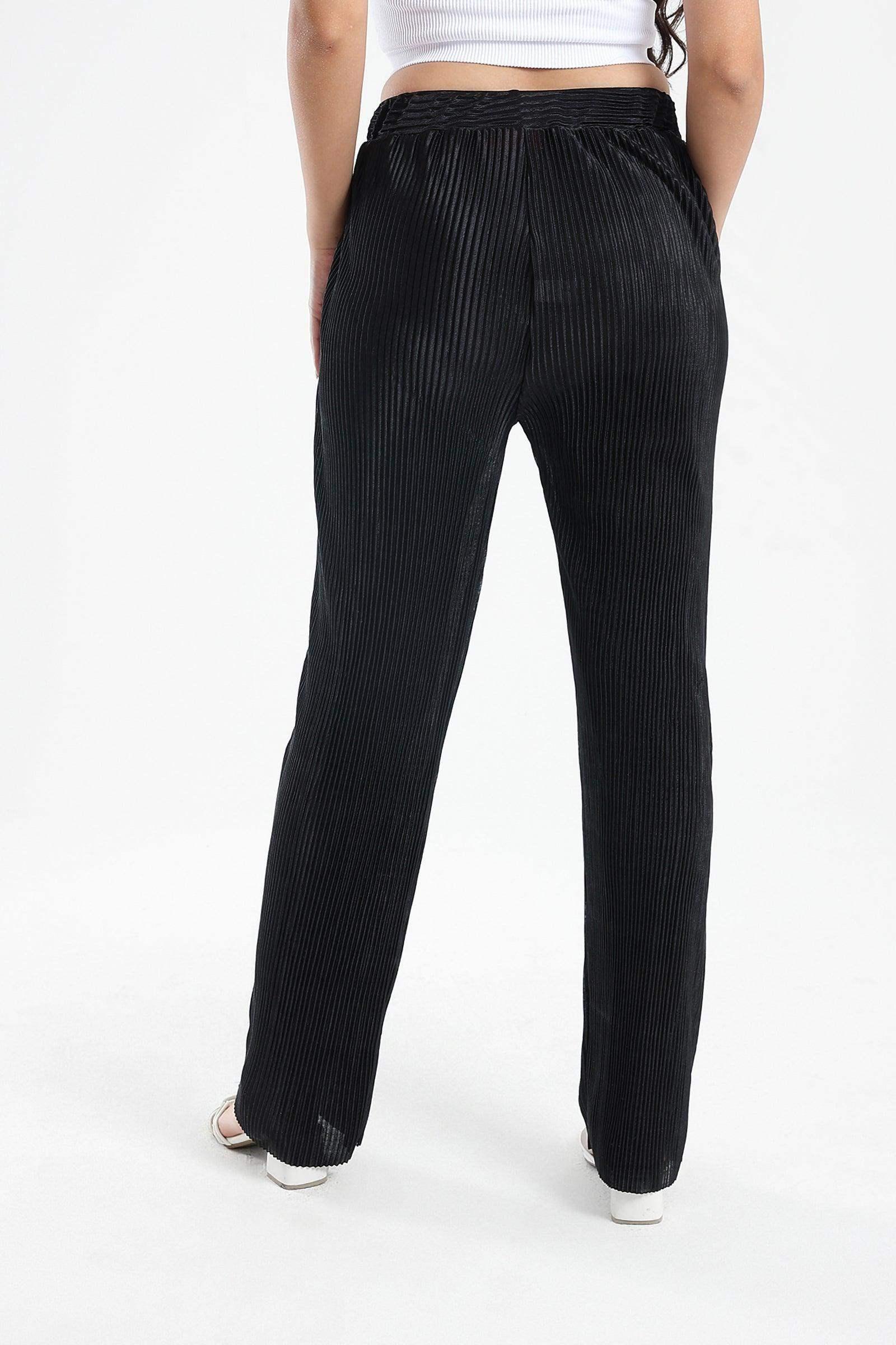 Ribbed Voile Pants - Carina - كارينا