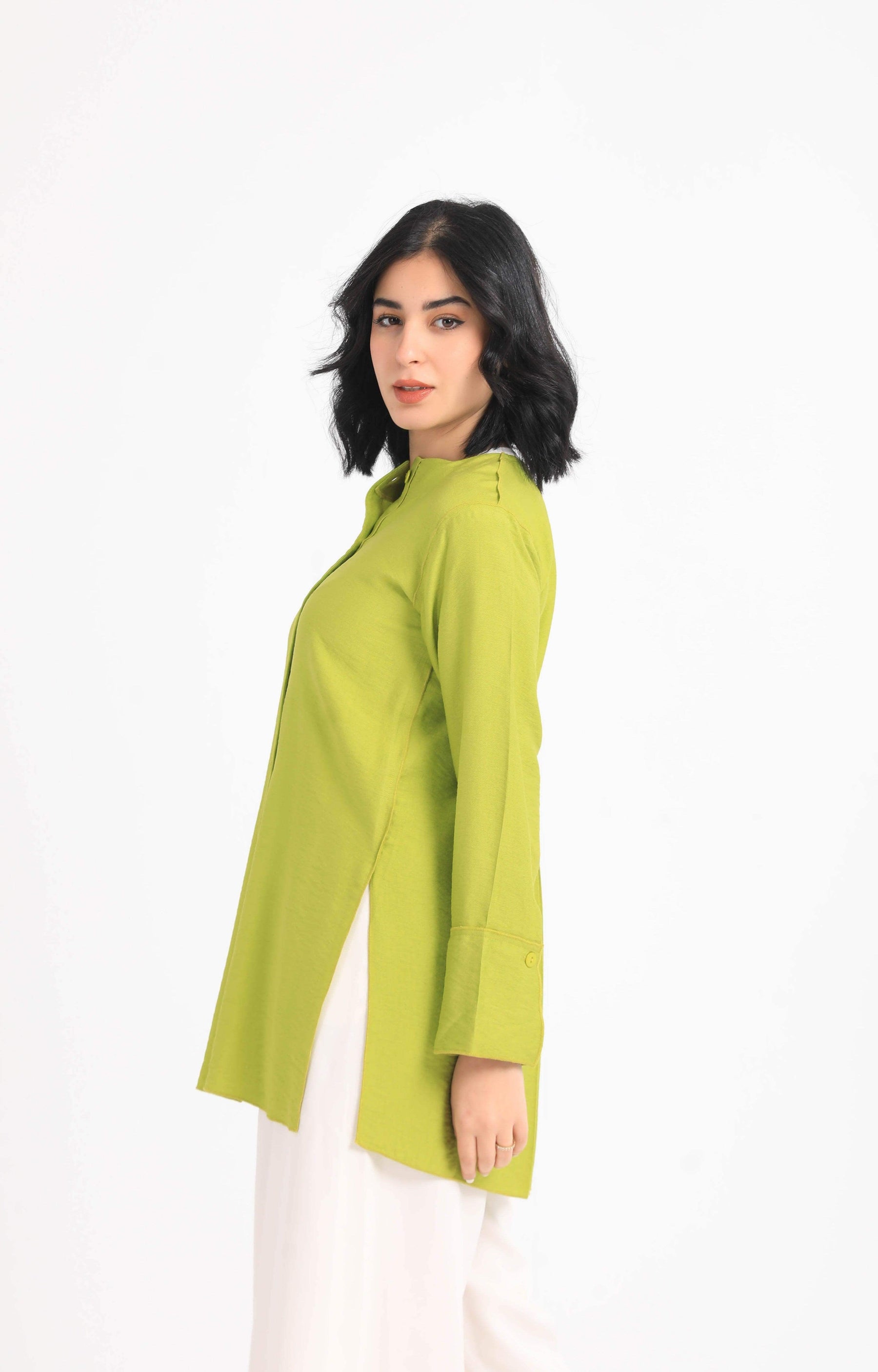Round Neck Plain Shirt - Carina - كارينا