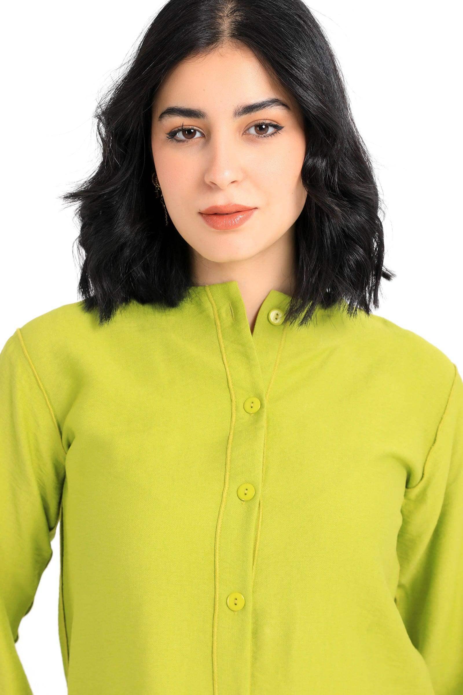 Round Neck Plain Shirt - Carina - كارينا