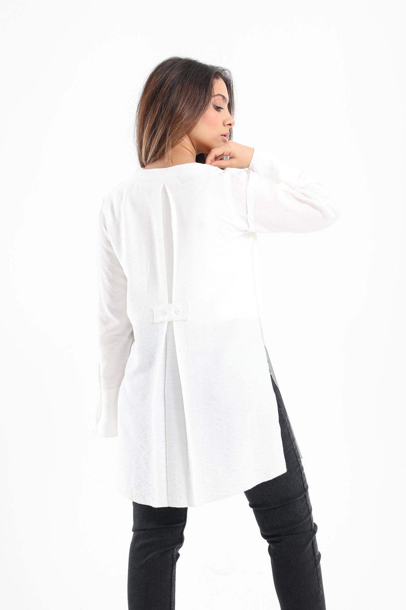 Round Neck Plain Shirt - Carina - كارينا