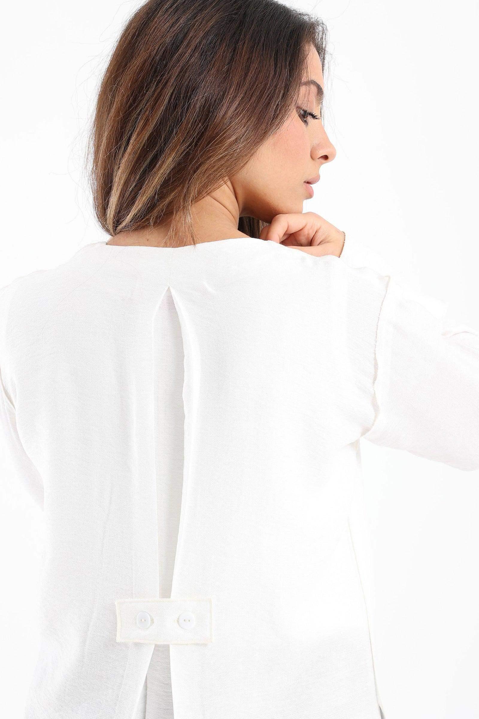 Round Neck Plain Shirt - Carina - كارينا
