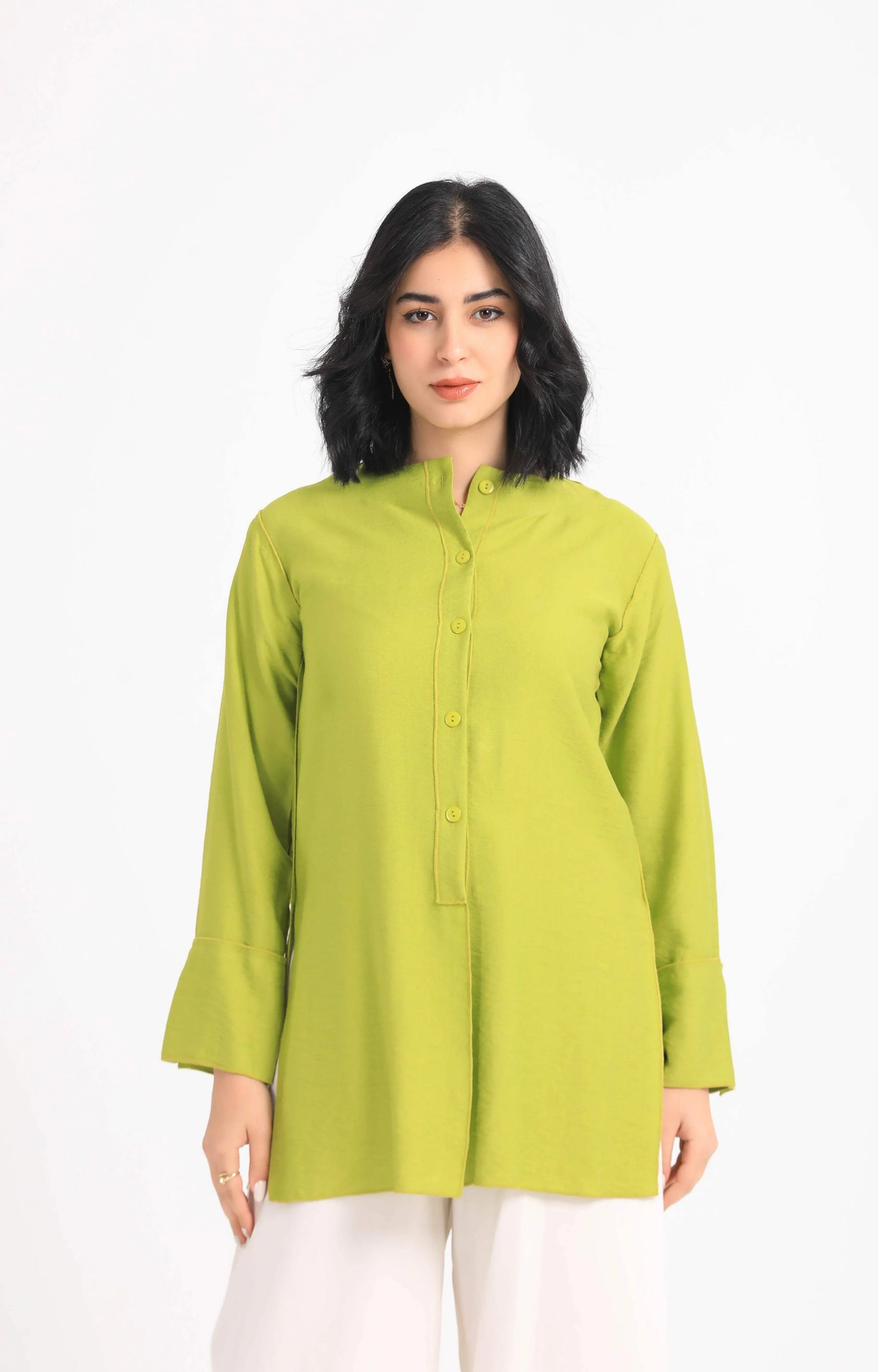 Round Neck Plain Shirt - Carina - كارينا