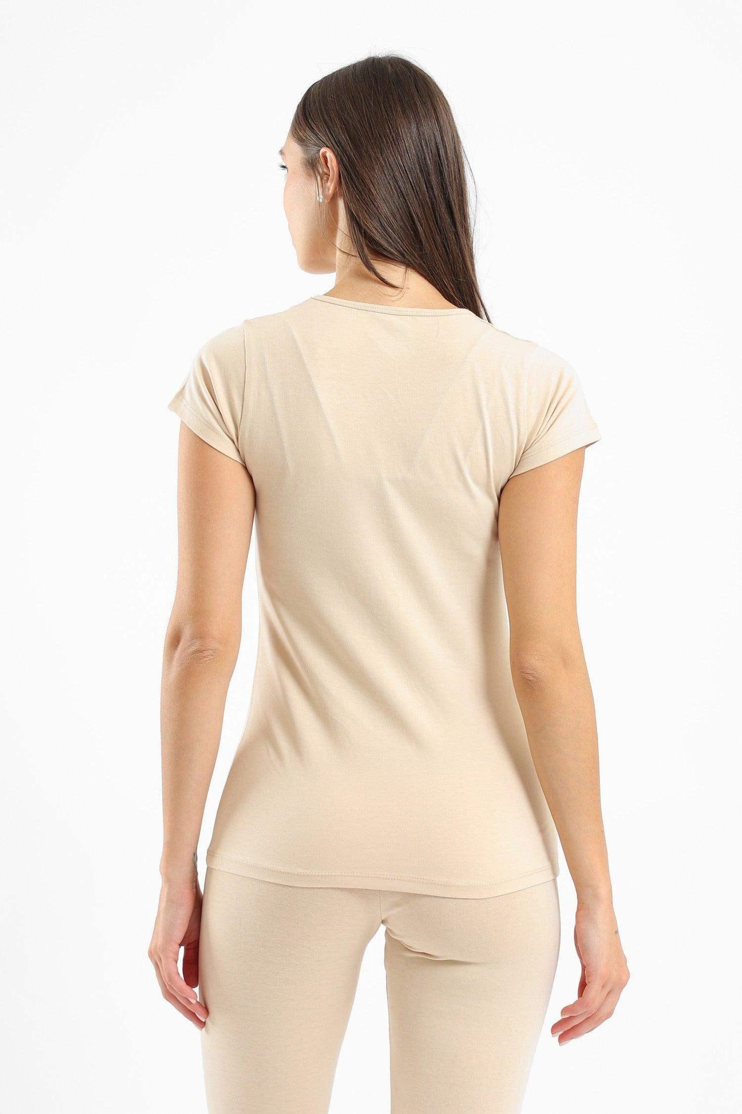 Round Neck Short Sleeves Top - Pack of 3 - Carina - كارينا