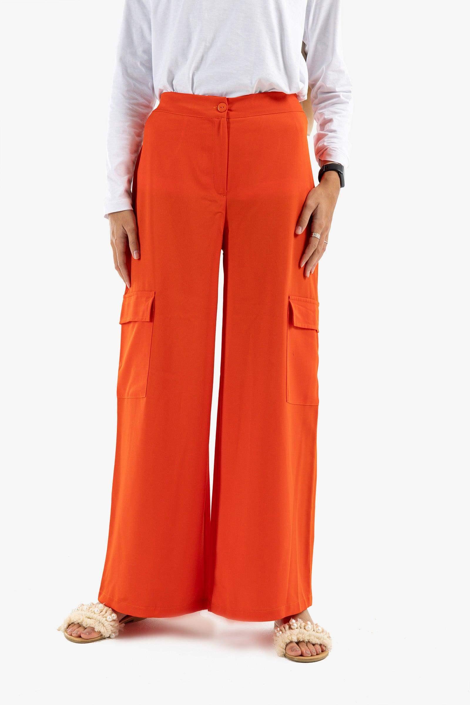 Satin Cargo Pants - Carina - كارينا