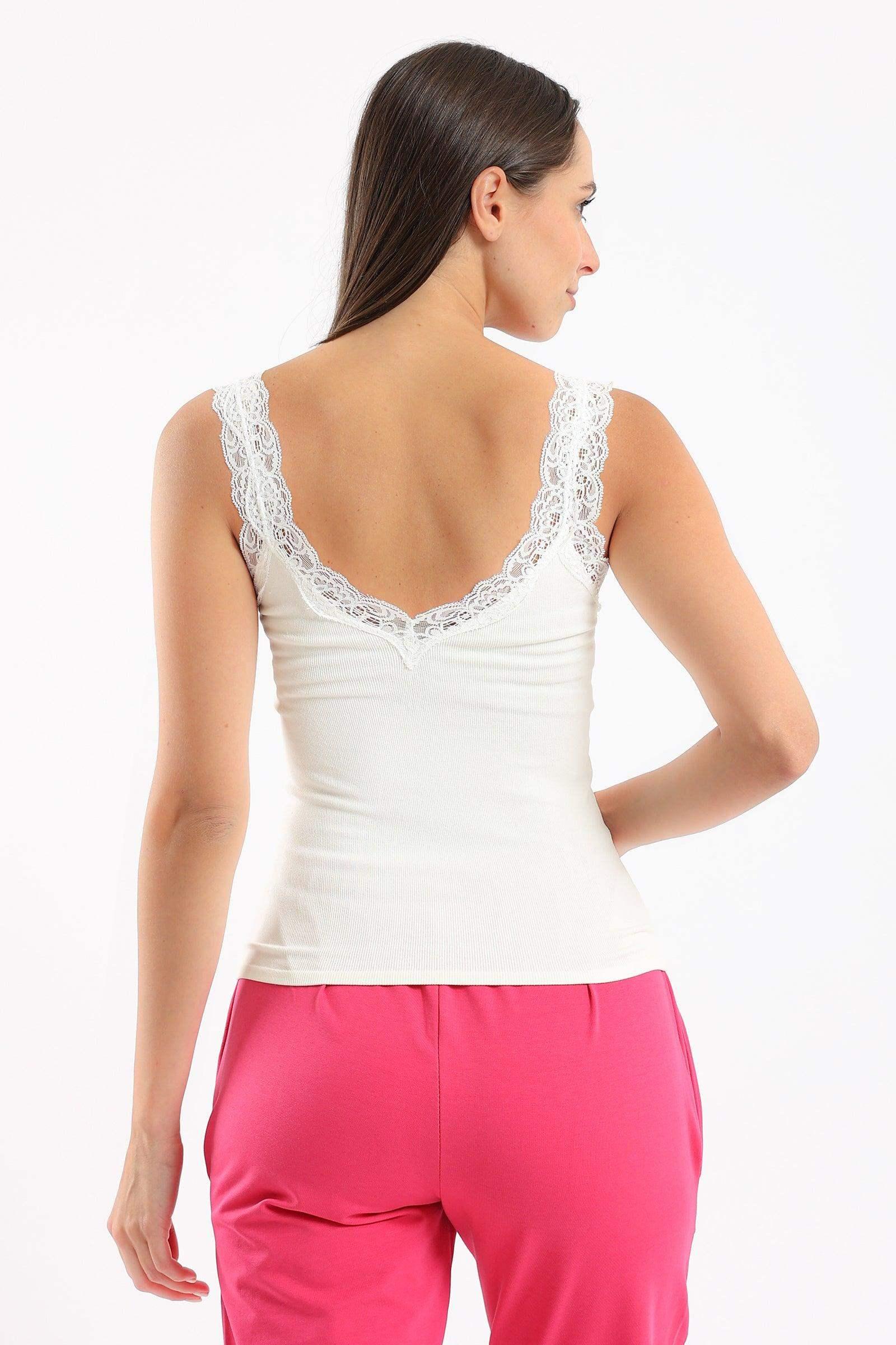 Seamless V-Neck Sleeveless Top - Carina - كارينا