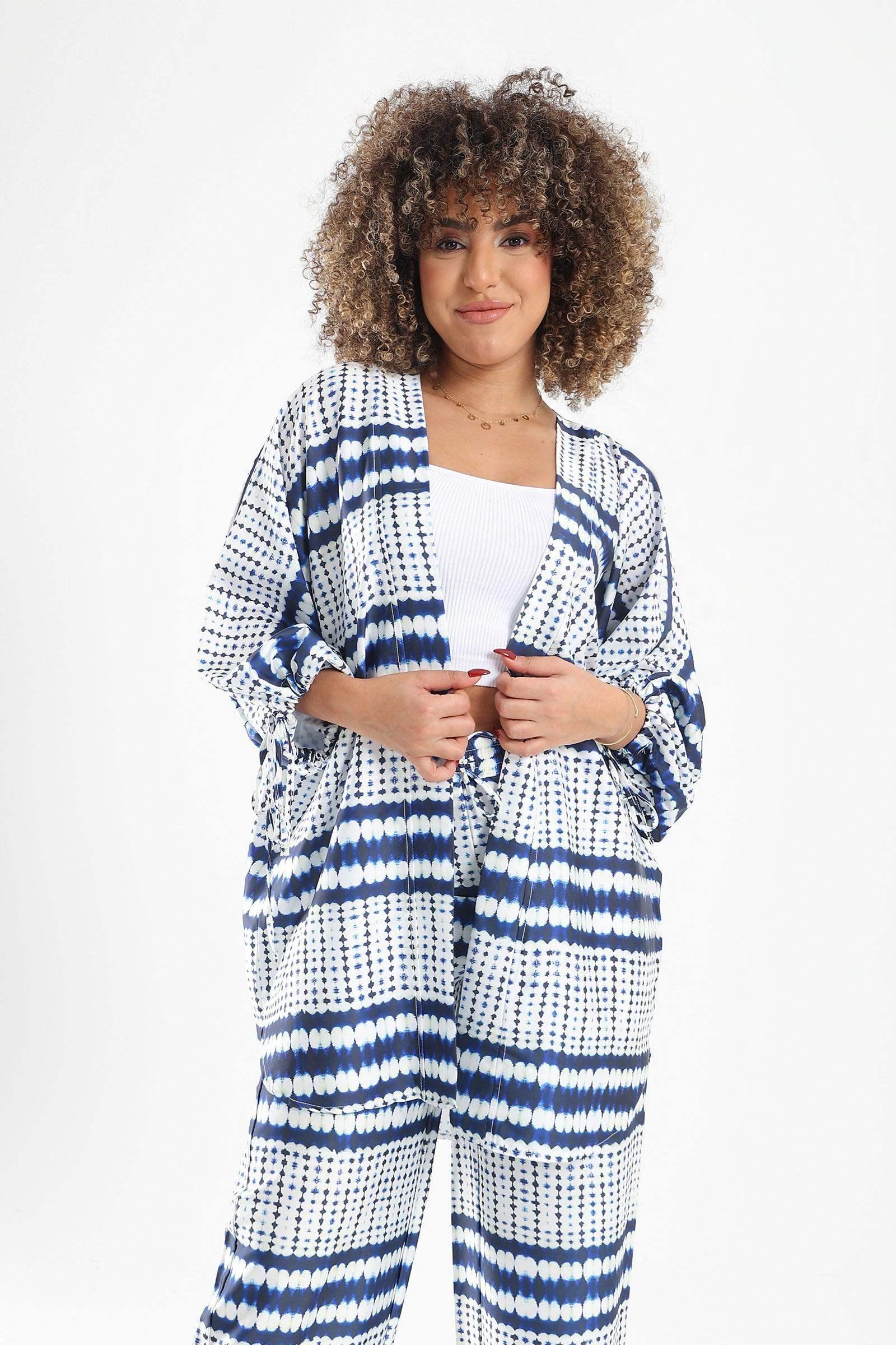 Self Tie Cuffs Kimono - Carina - كارينا