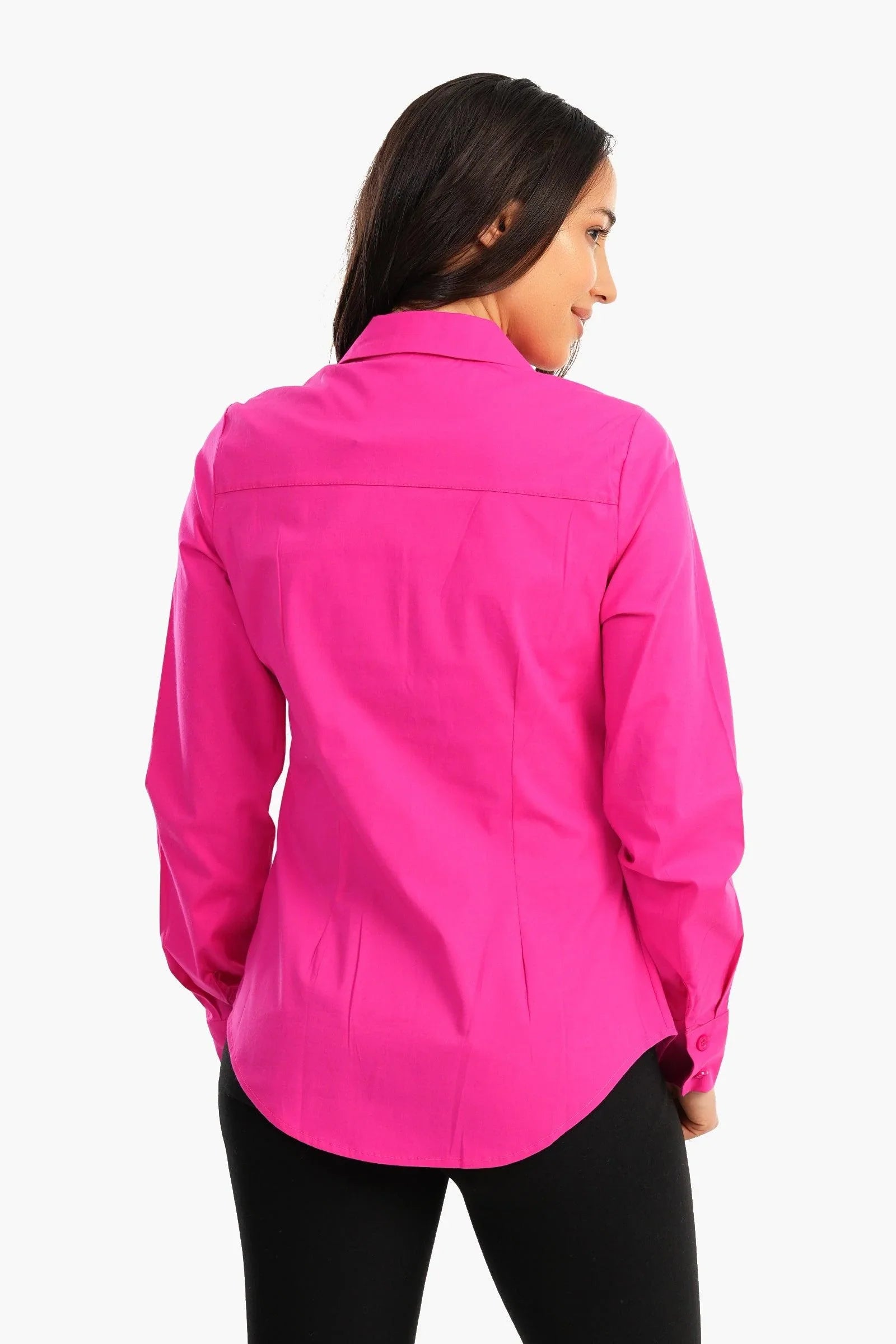 Shirt with Full Hidden Placket - Carina - كارينا