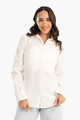Shirt with Full Hidden Placket - Carina - كارينا