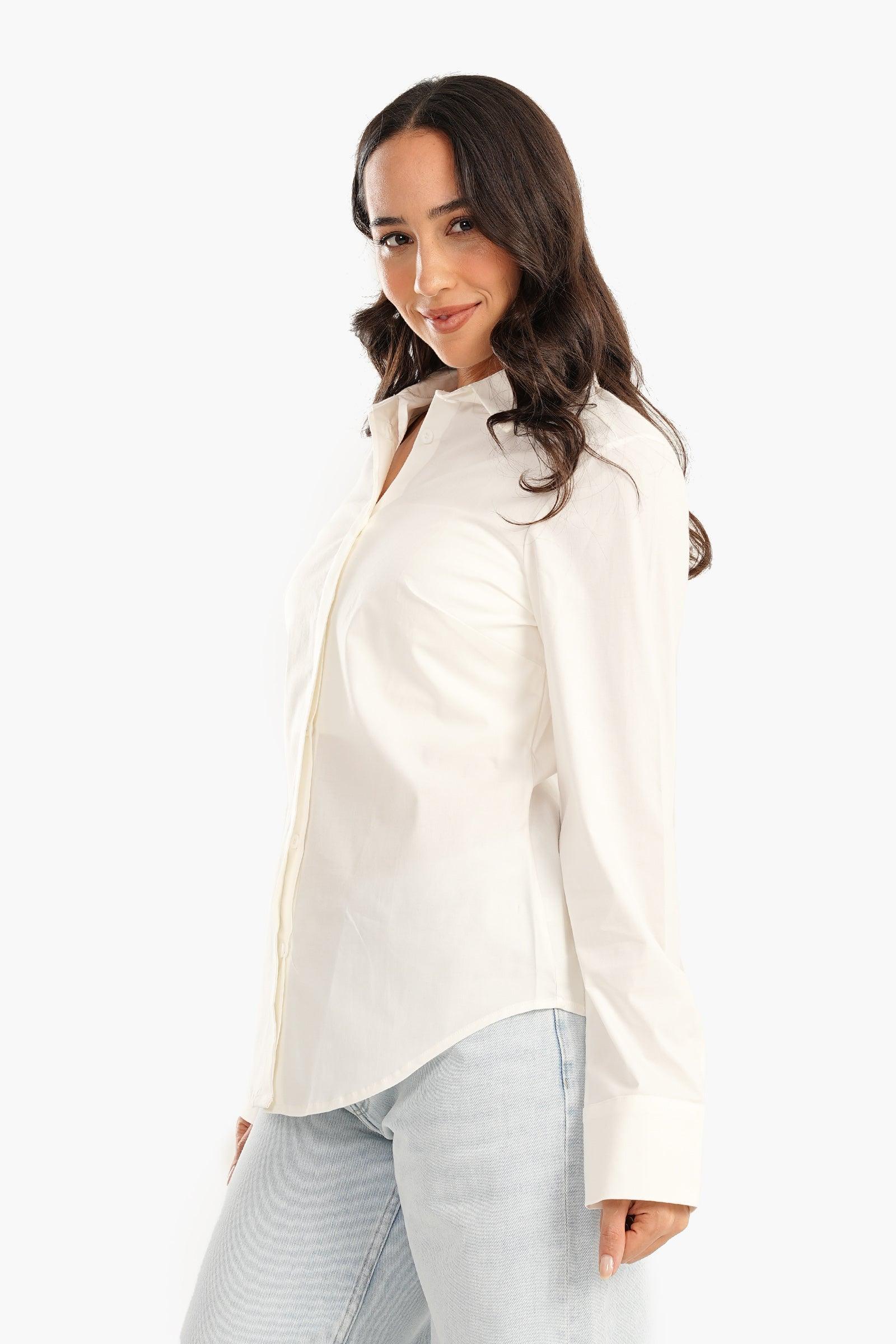 Shirt with Full Hidden Placket - Carina - كارينا