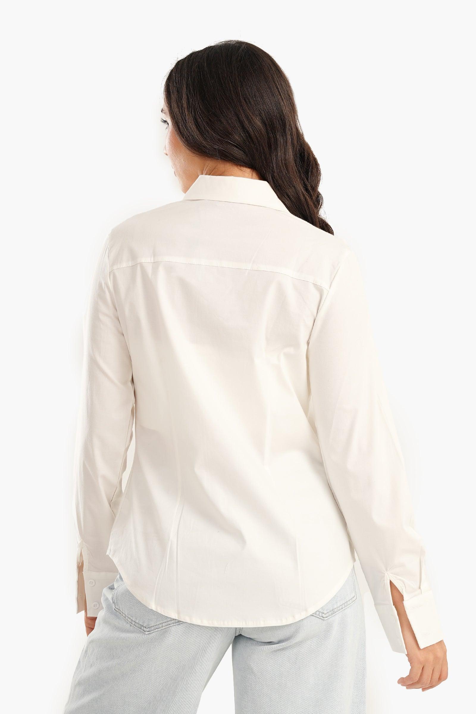 Shirt with Full Hidden Placket - Carina - كارينا