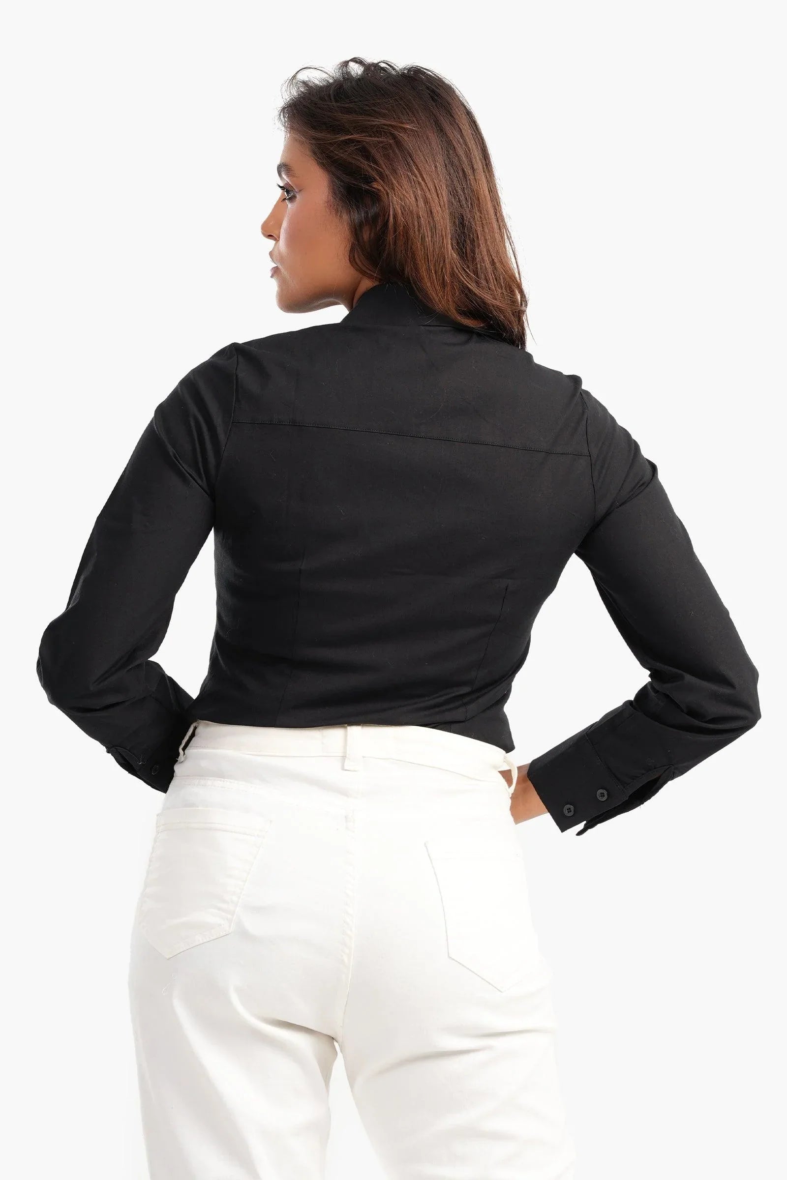 Shirt with Full Hidden Placket - Carina - كارينا