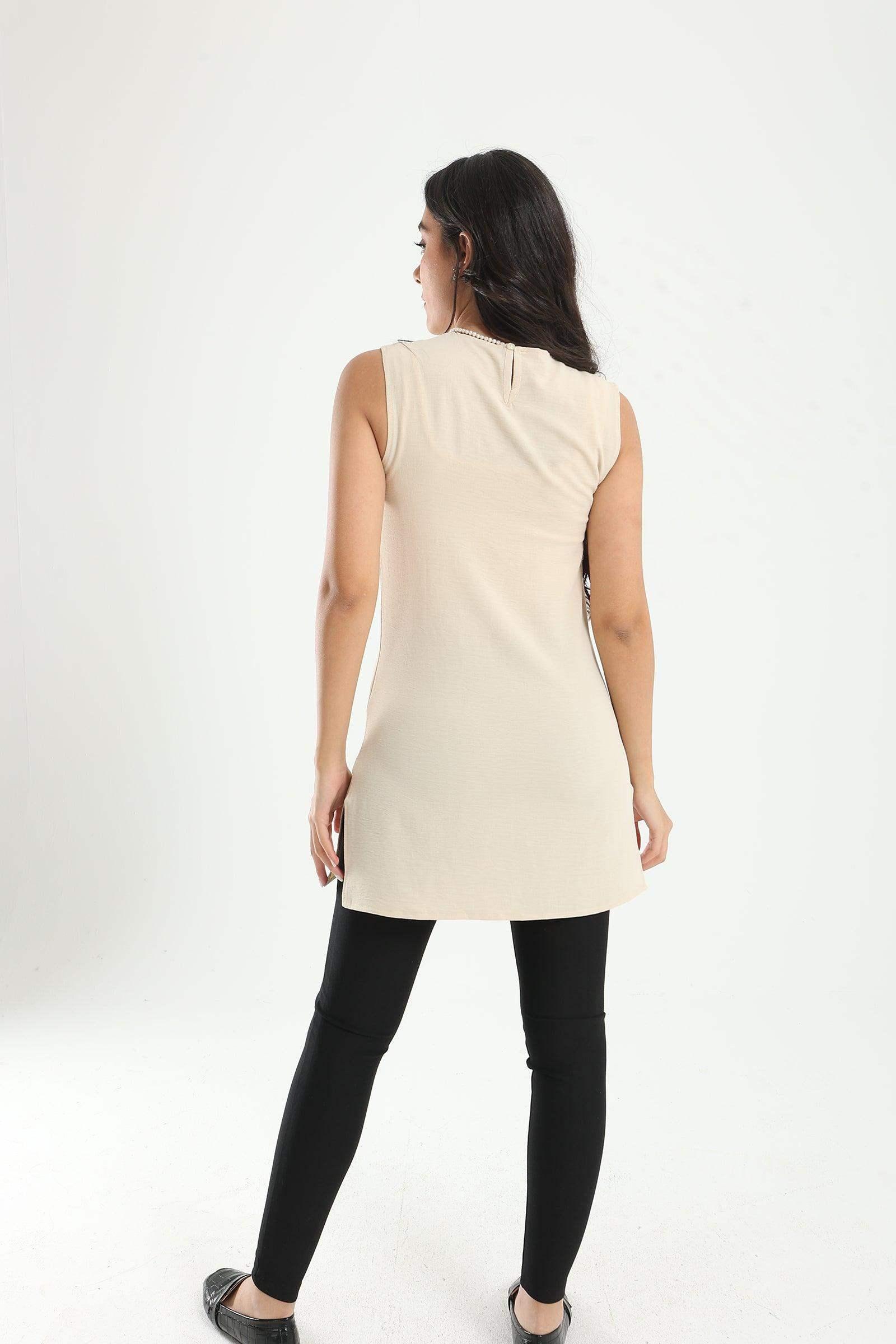 Sleeveless Slim Fit Top - Carina - كارينا