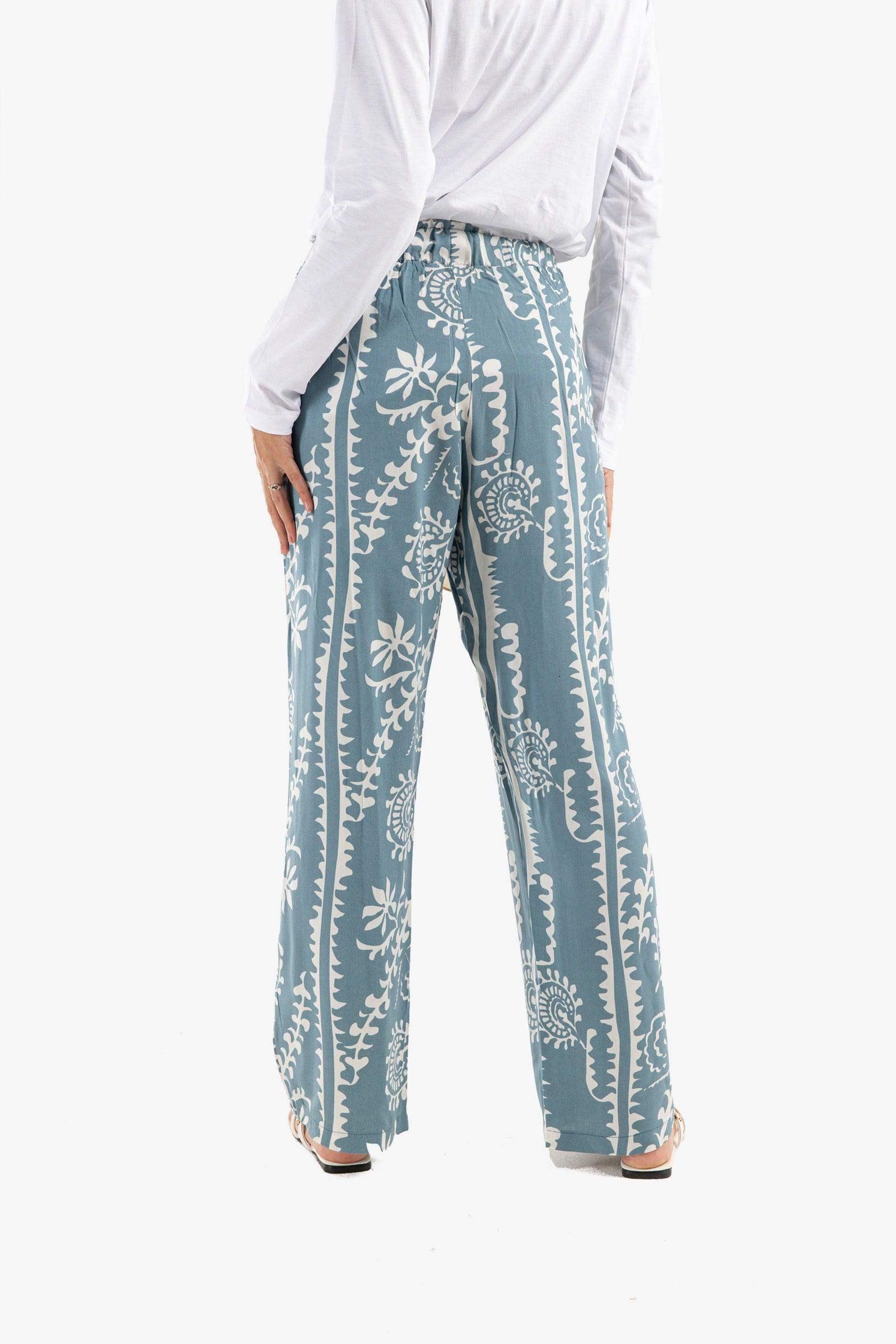 Straight Cut Printed Lounge Pants - Carina - كارينا
