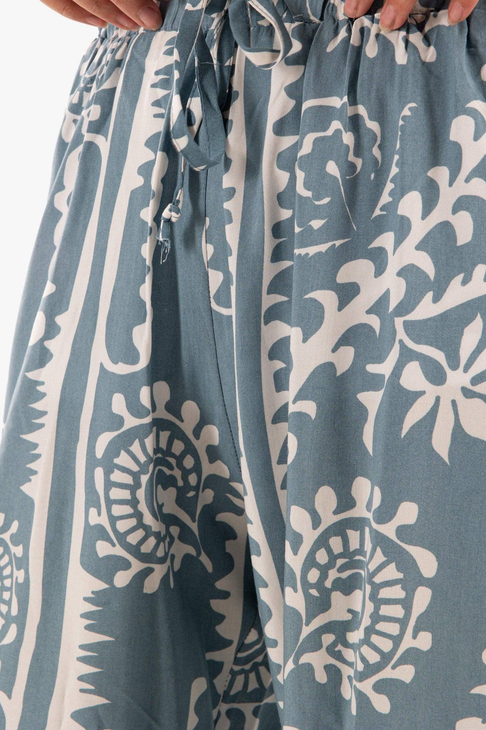 Straight Cut Printed Lounge Pants - Carina - كارينا