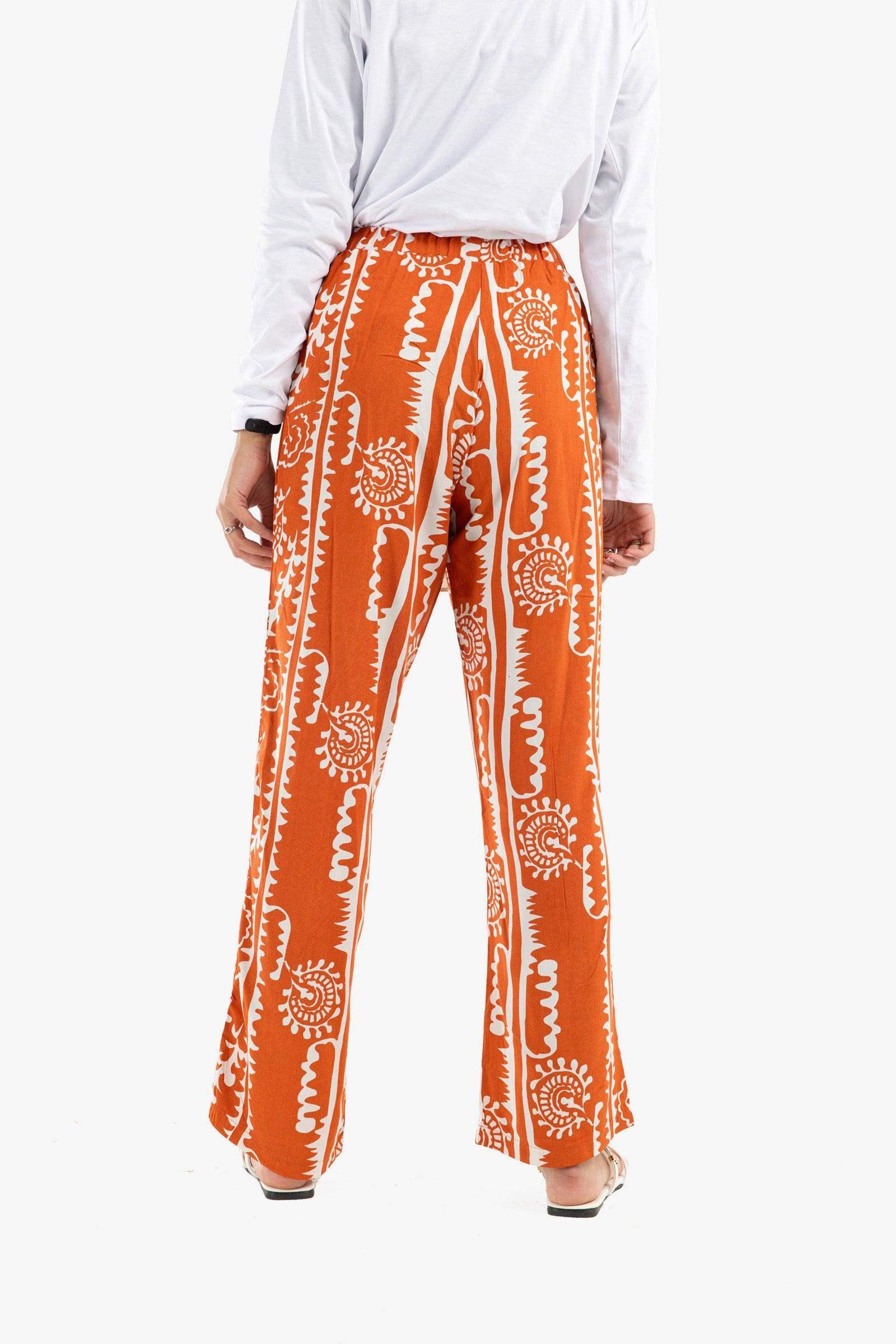 Straight Cut Printed Lounge Pants - Carina - كارينا