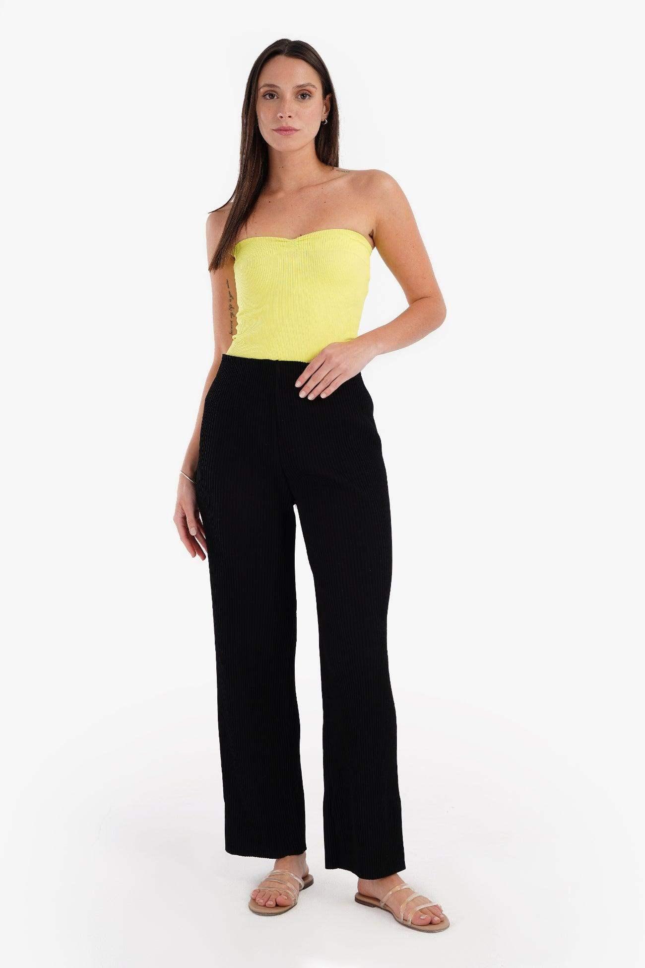 Strapless Ribbed Top - Carina - كارينا