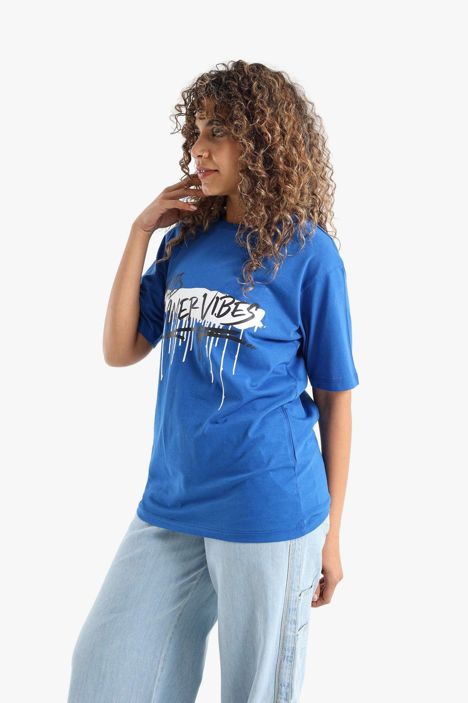 Summer Vibes Printed T-Shirt - Carina - كارينا