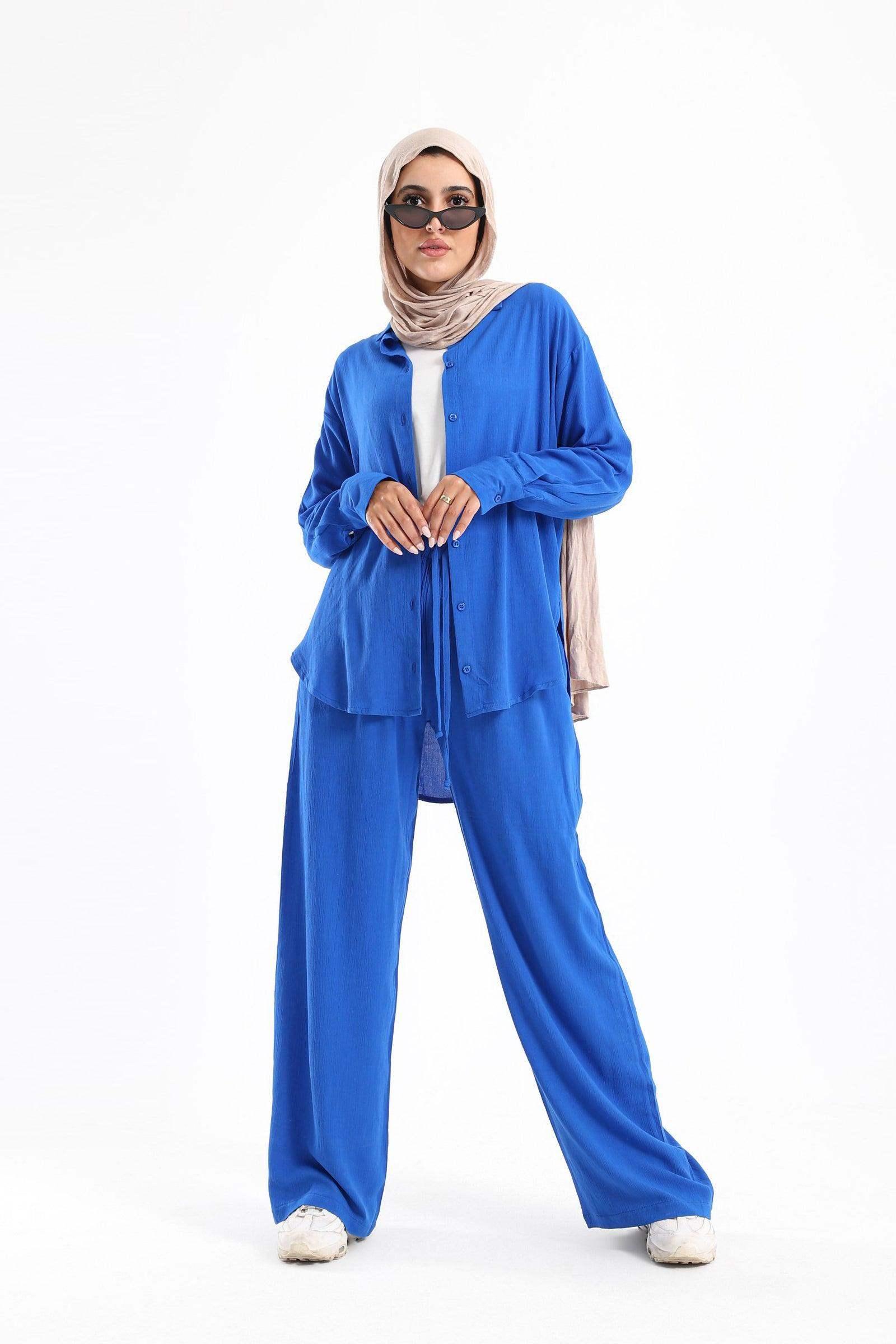 Tencel Shirt with Round Hem - Carina - كارينا