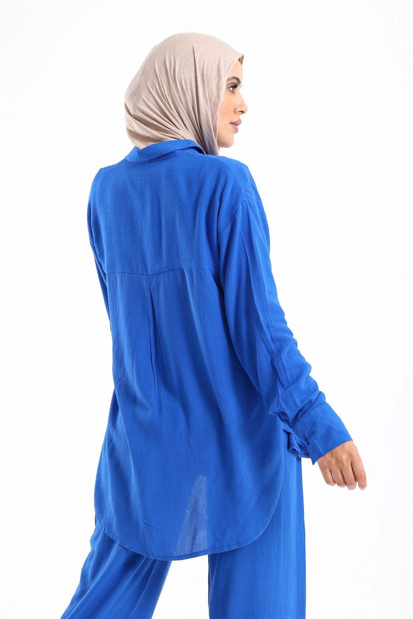 Tencel Shirt with Round Hem - Carina - كارينا