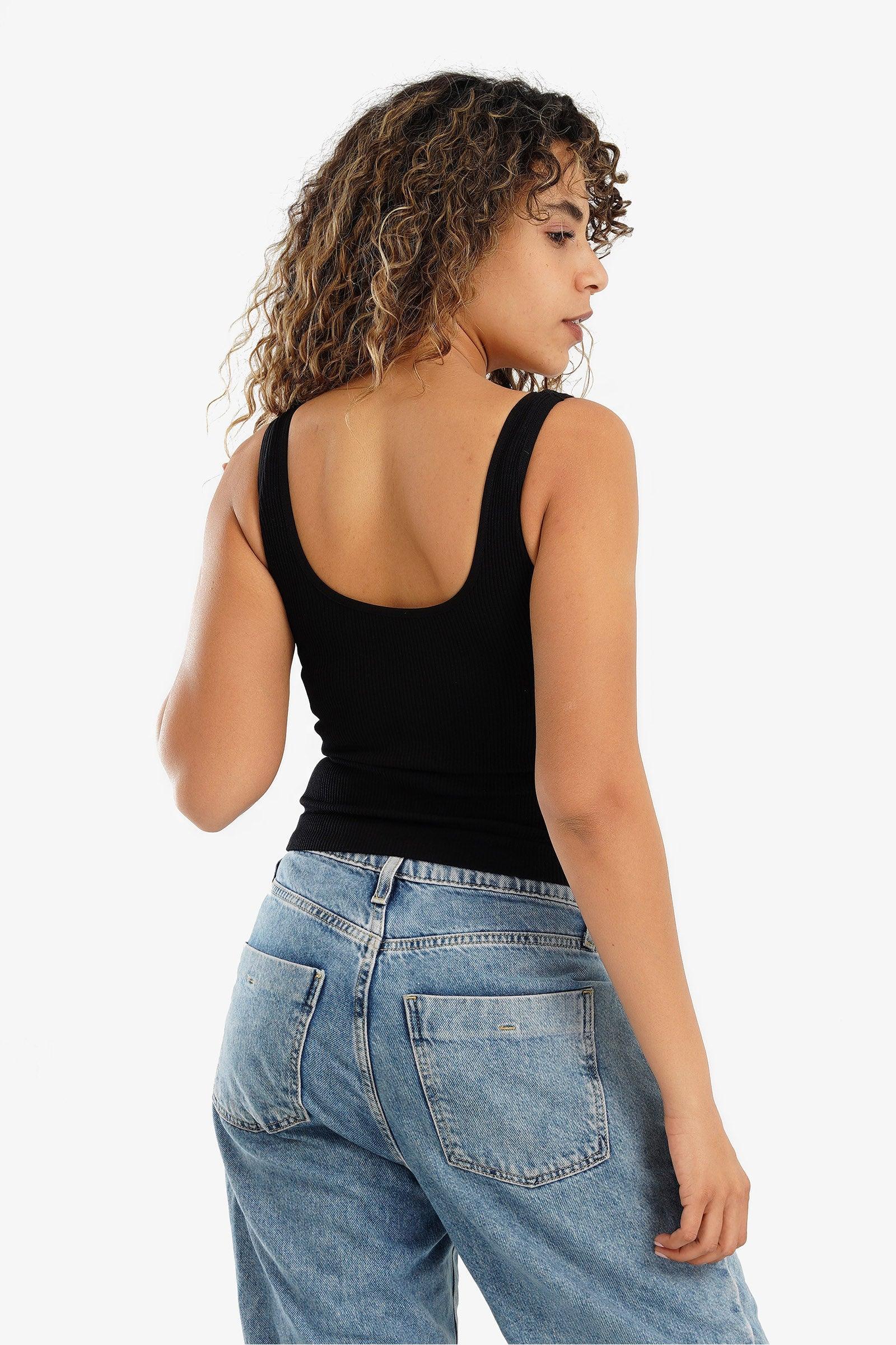 Top with Back Round Neck - Carina - كارينا