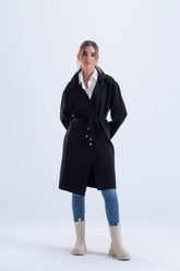 Trench Coat with Adjustable Belt - Carina - كارينا