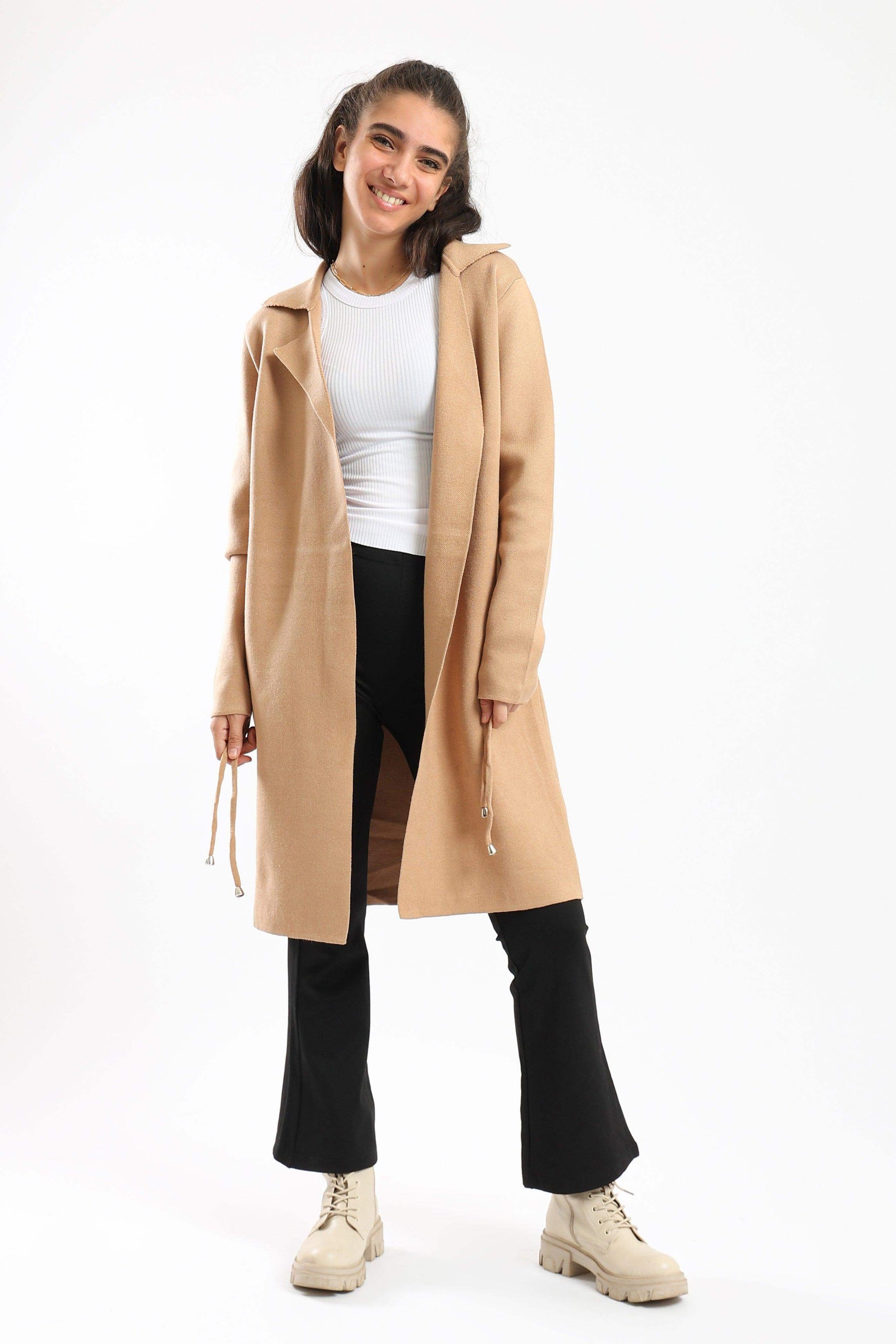 Trench Coat with Adjustable Belt - Carina - كارينا
