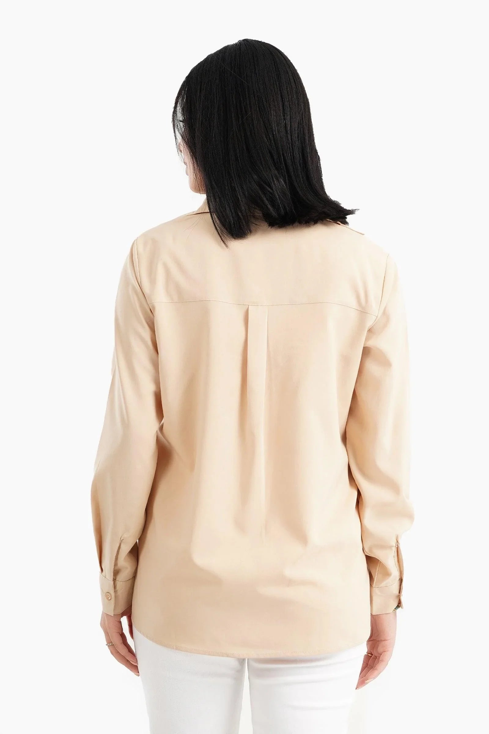V-Neck Collared Blouse - Carina - كارينا