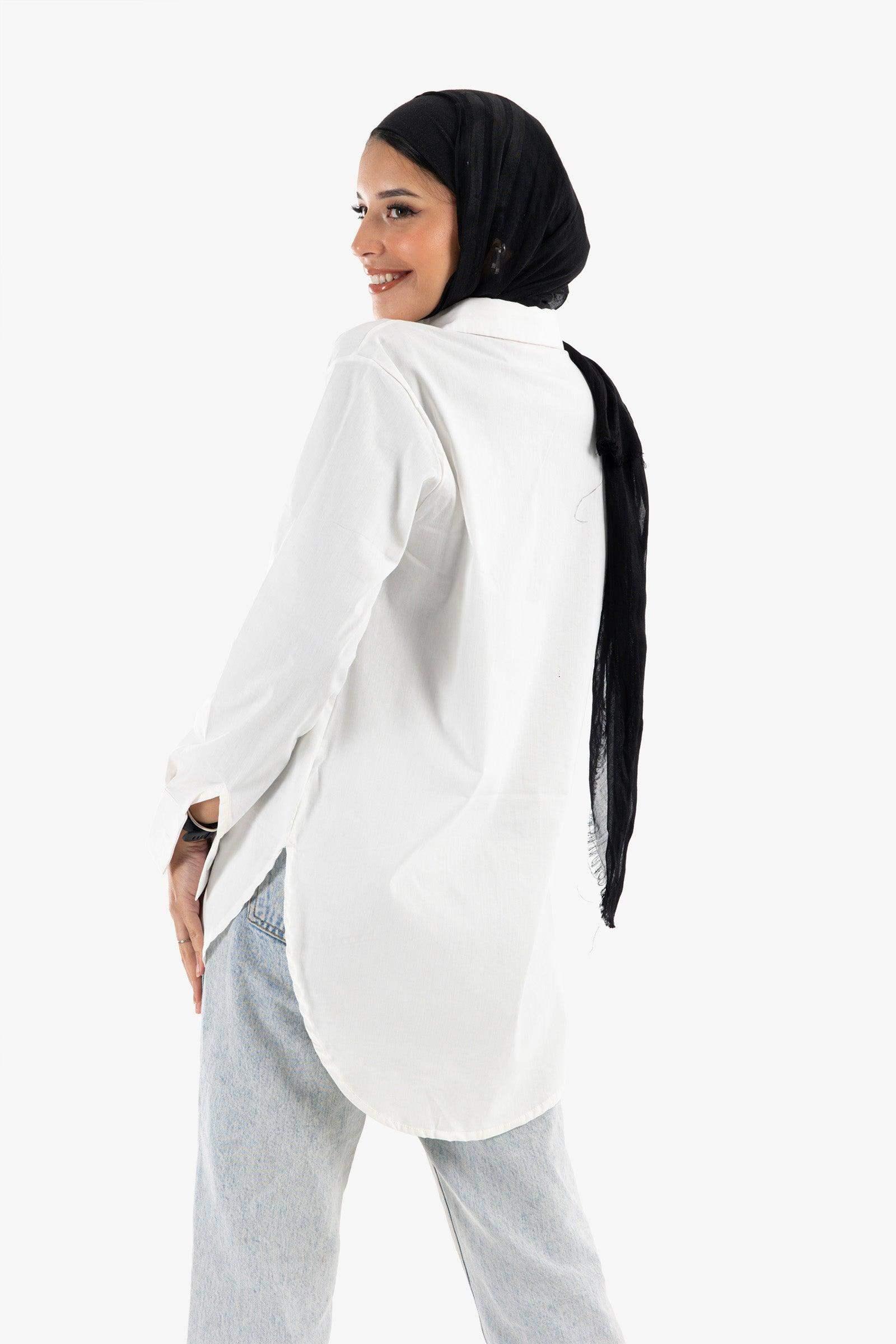 Viscose Basic Shirt - Carina - كارينا