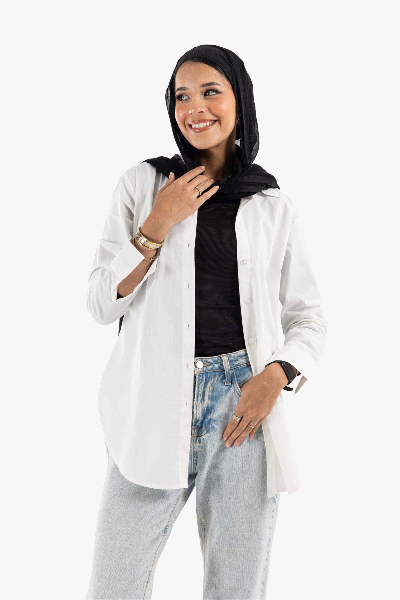 Viscose Basic Shirt - Carina - كارينا