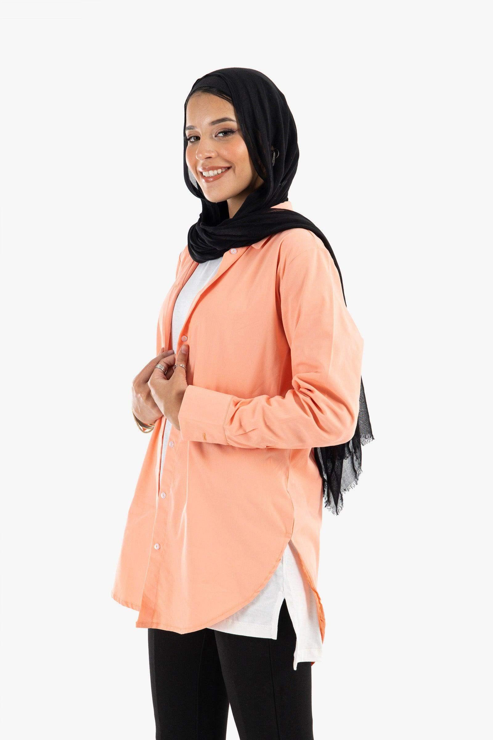 Viscose Basic Shirt - Carina - كارينا