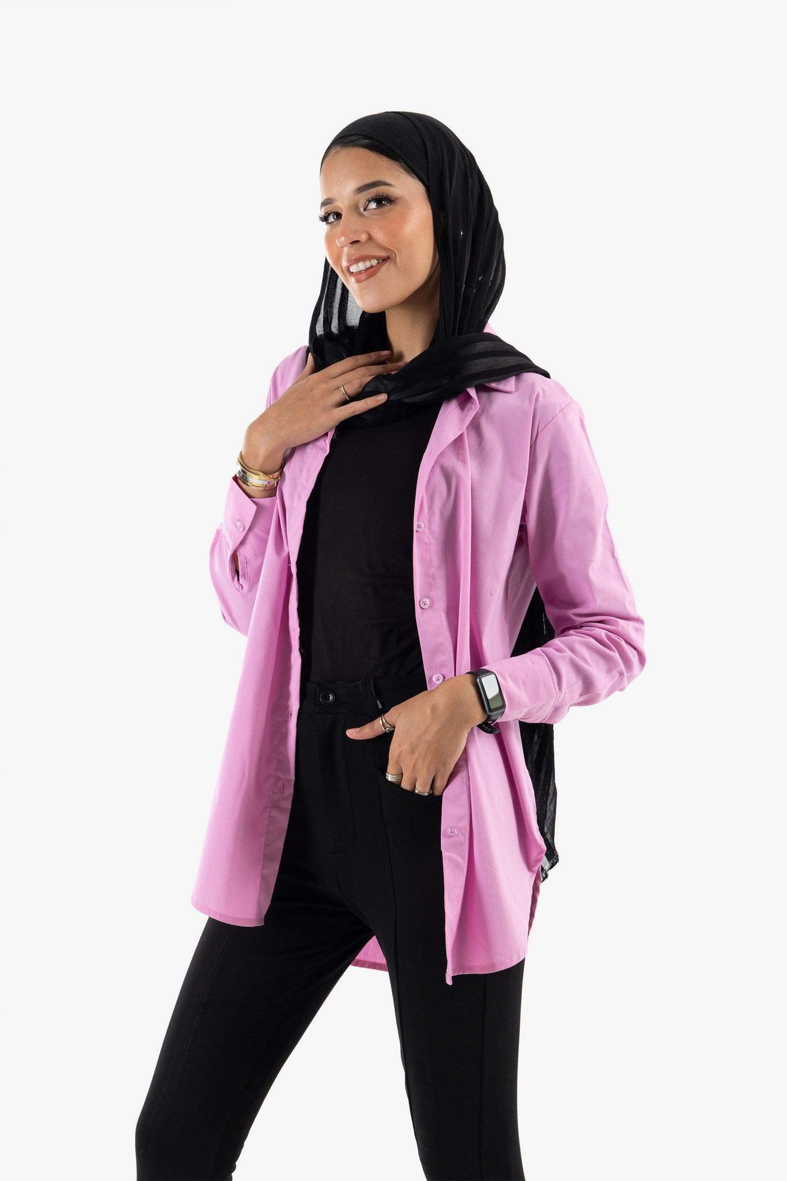 Viscose Basic Shirt - Carina - كارينا