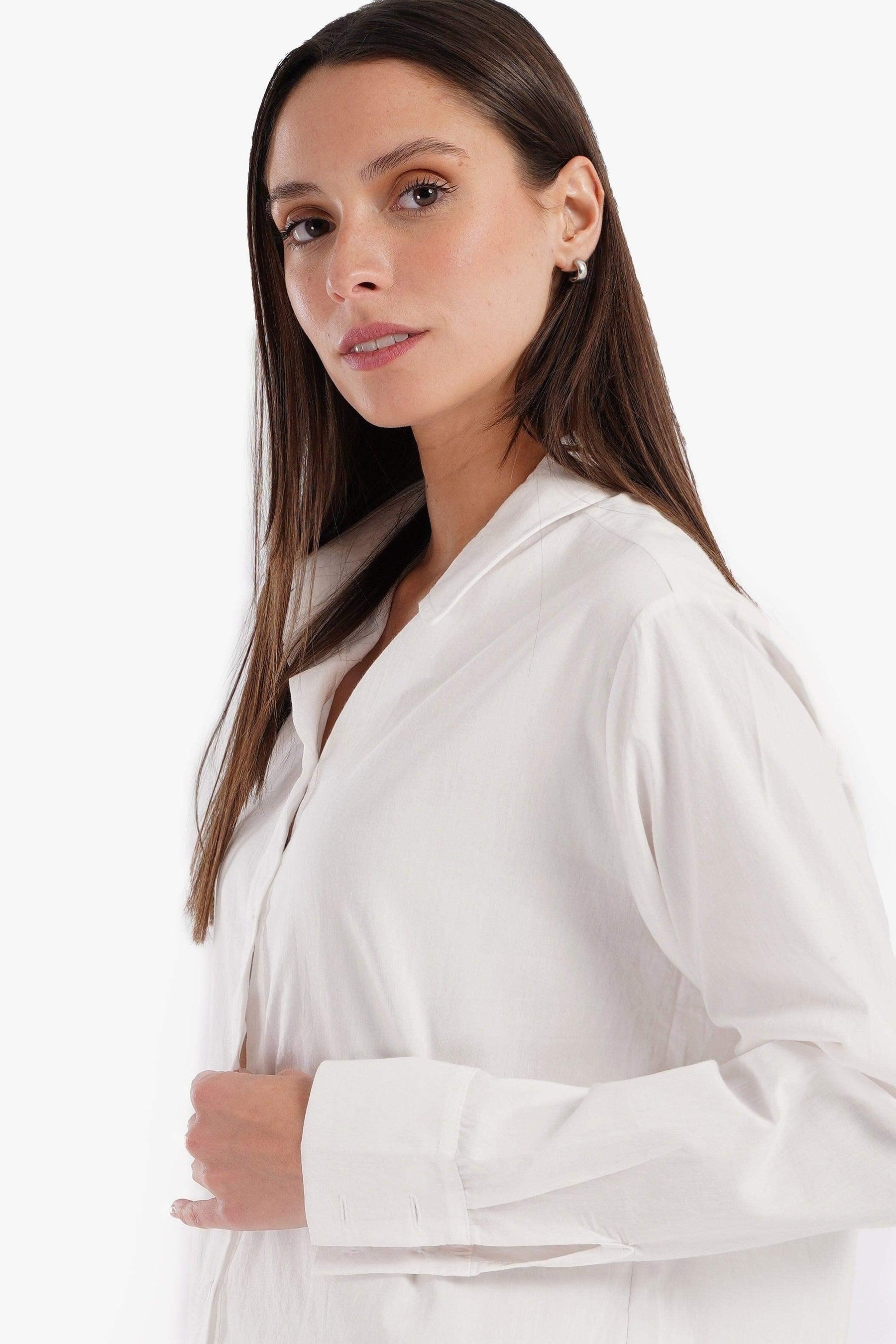 Viscose Long Sleeves Shirt - Carina - كارينا