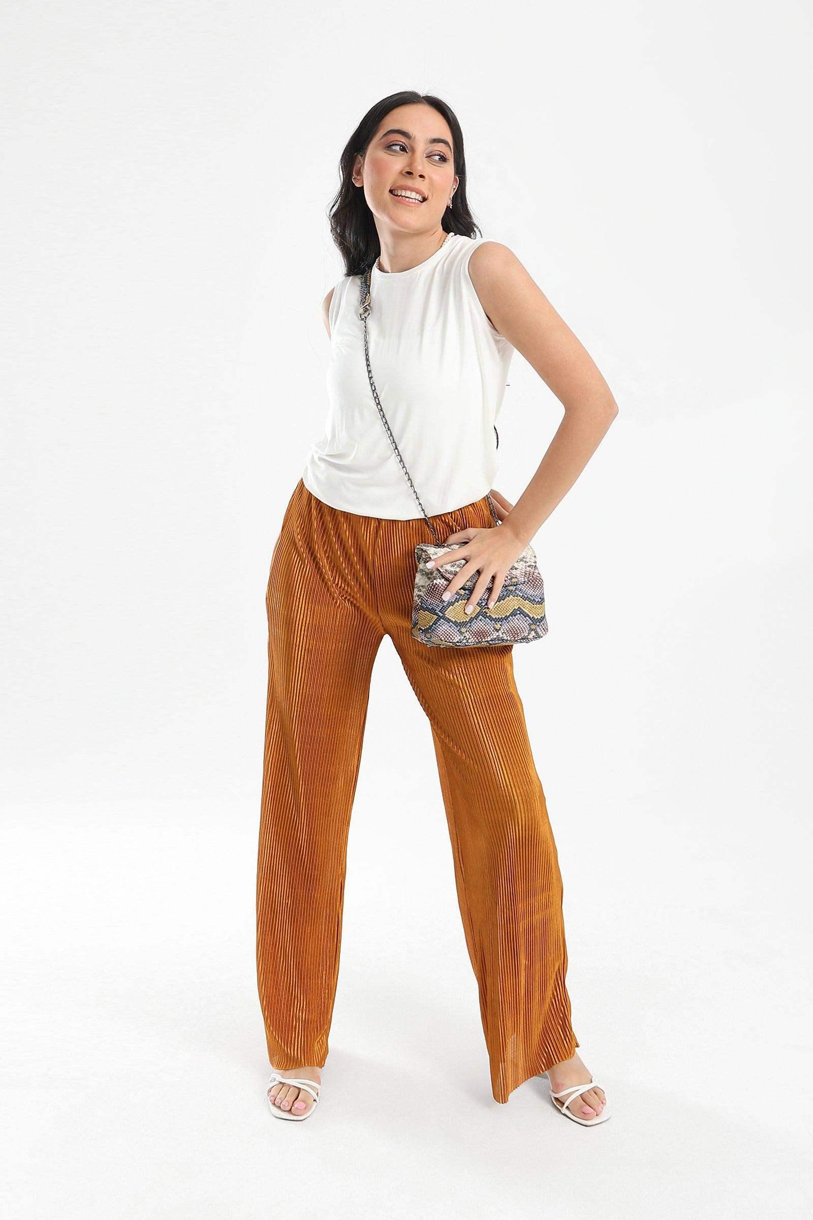 Viscose Sleeveless Top - Carina - كارينا