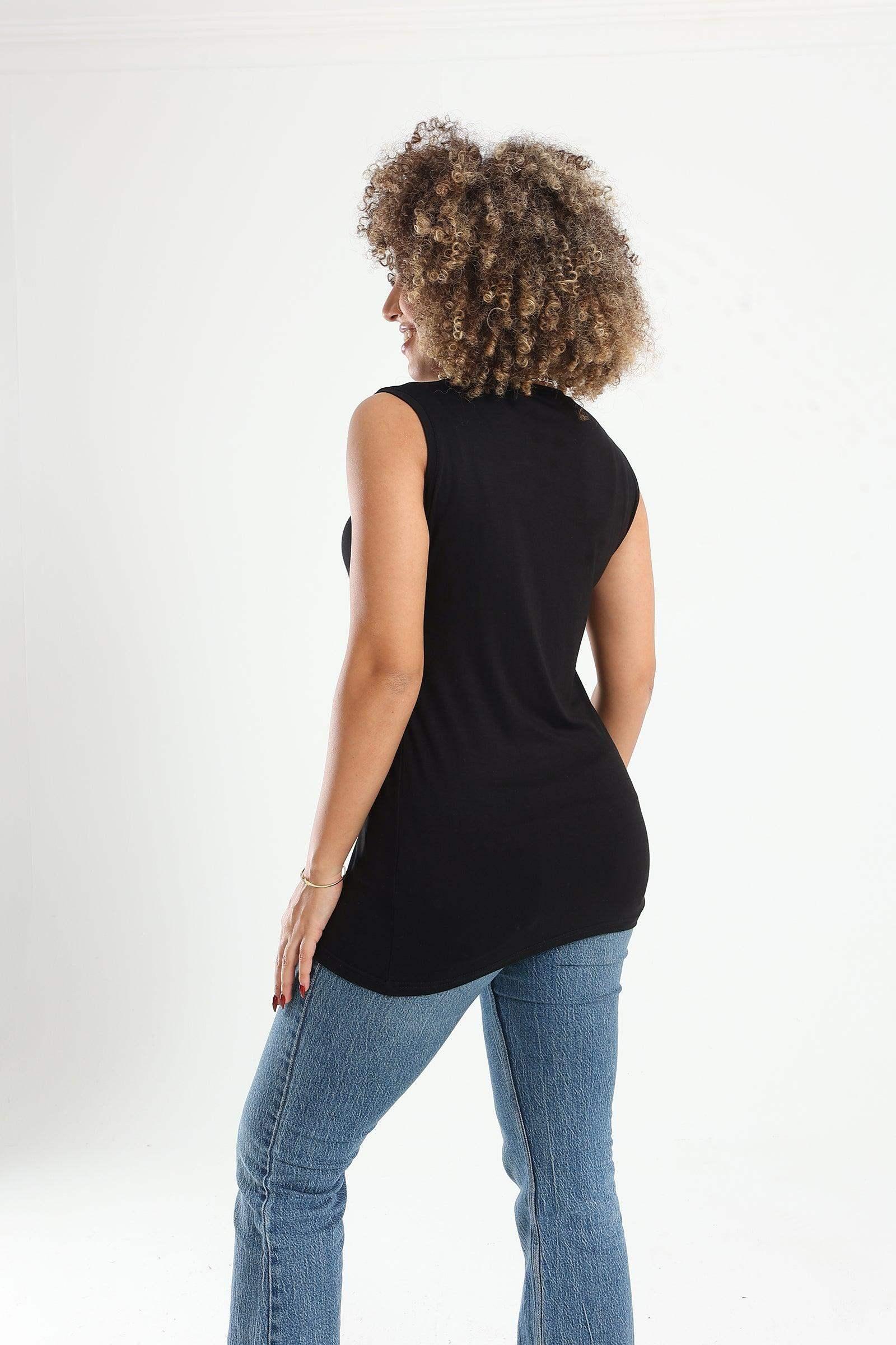 Viscose Sleeveless Top - Carina - كارينا