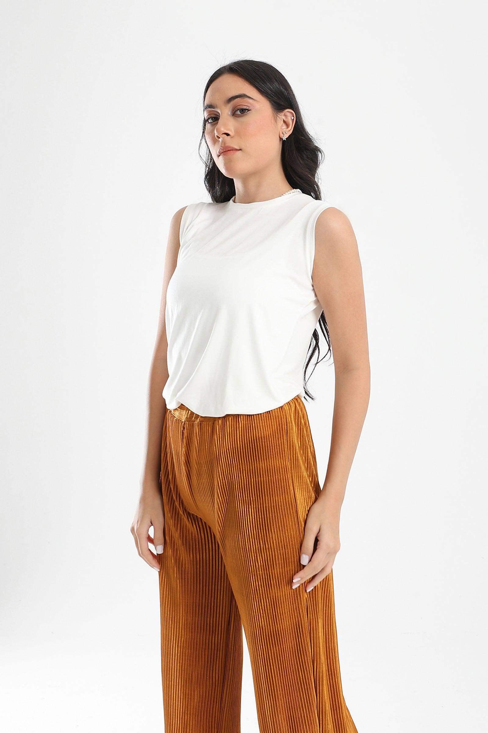 Viscose Sleeveless Top - Carina - كارينا