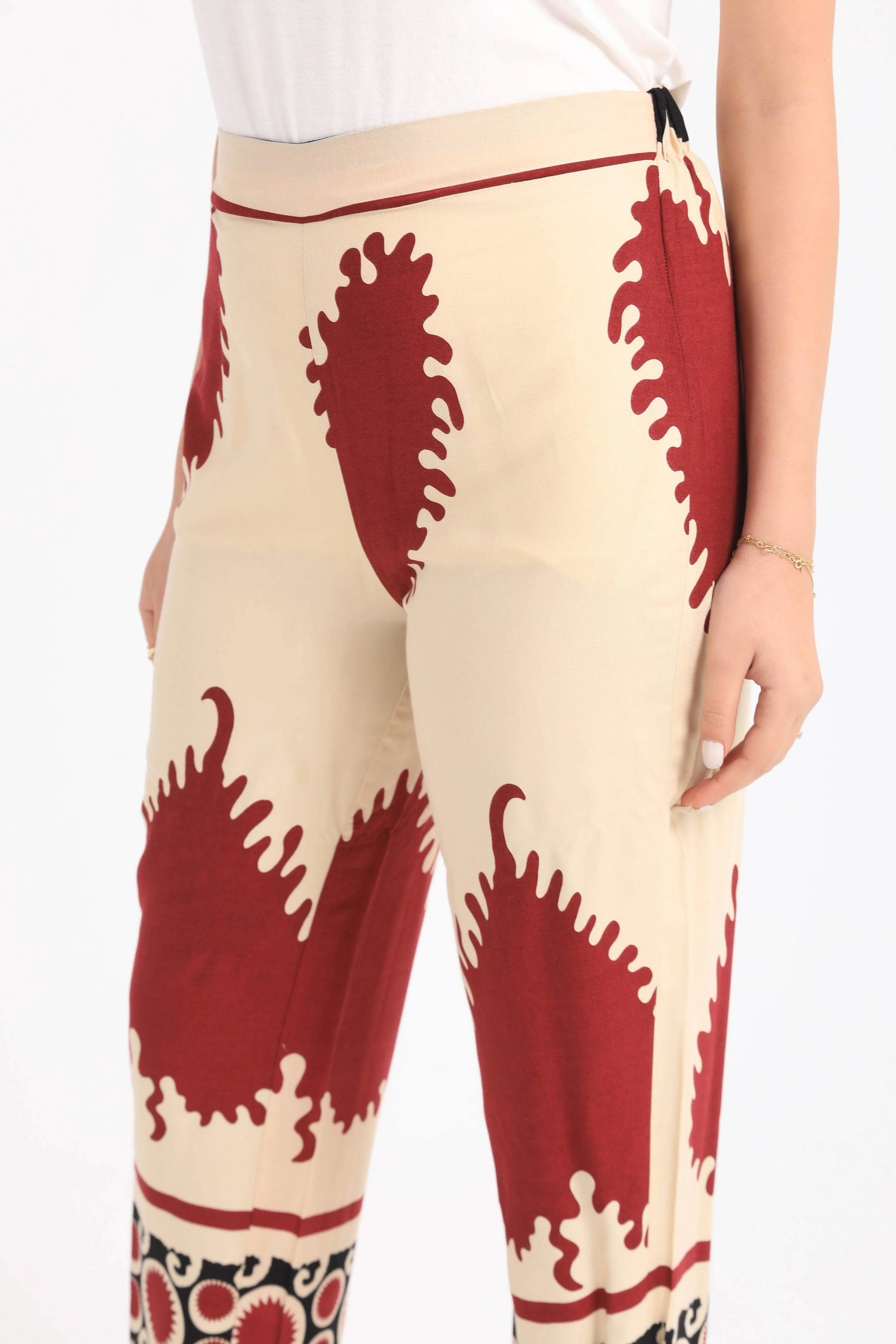 Viscose Straight Cut Pants - Carina - كارينا