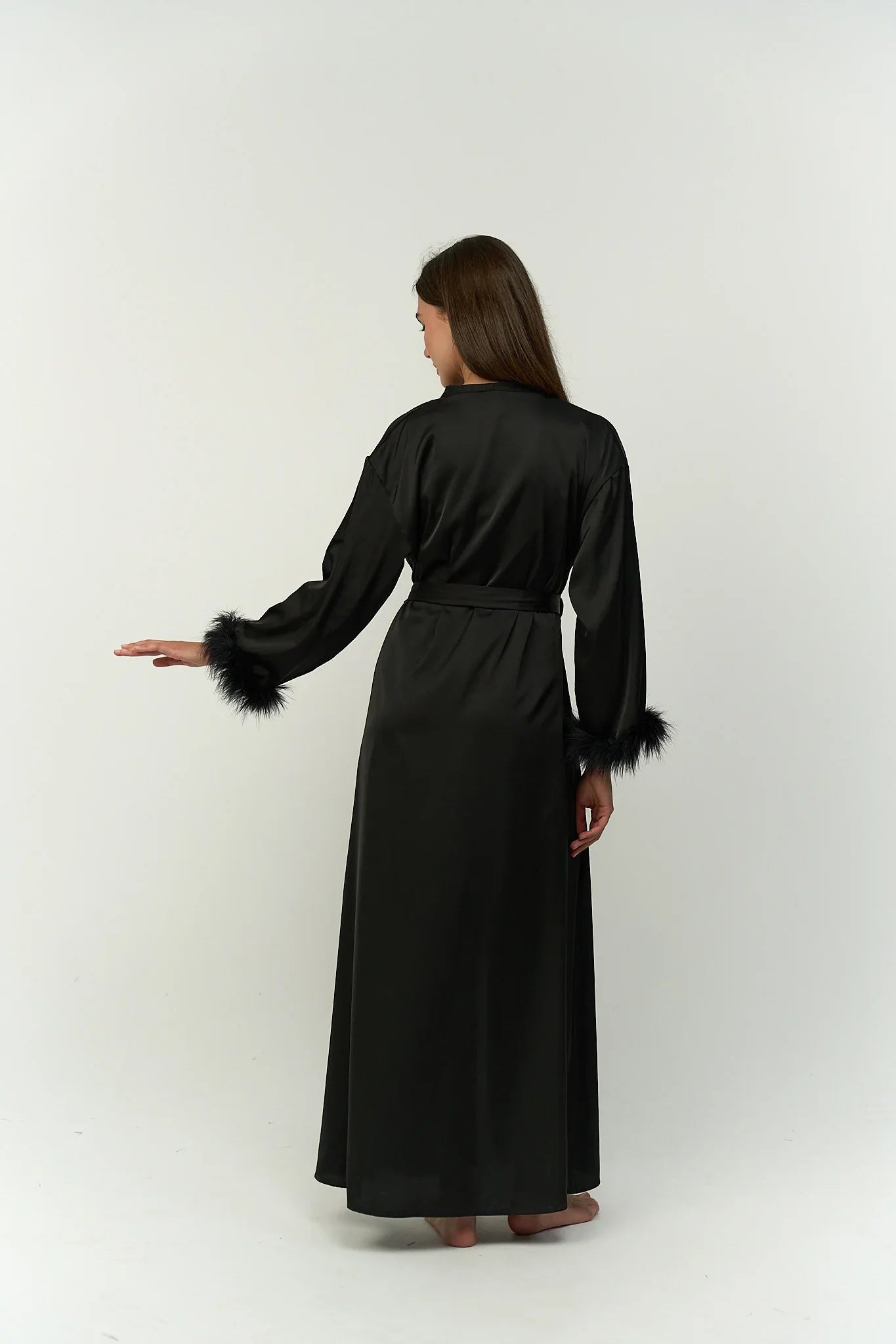 Wide Sleeve Long Robe