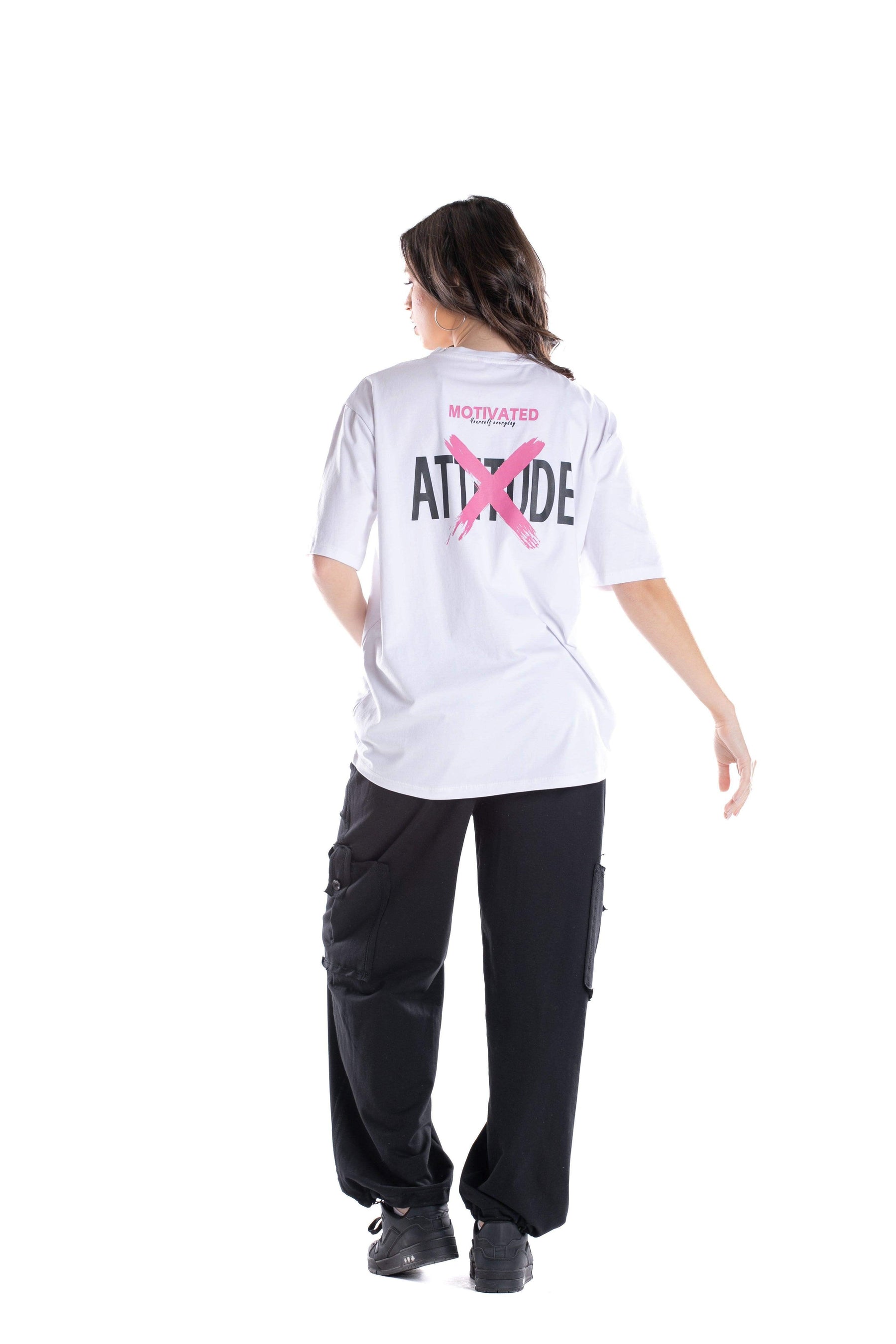 White Cotton Lounge T-Shirt - Carina - كارينا