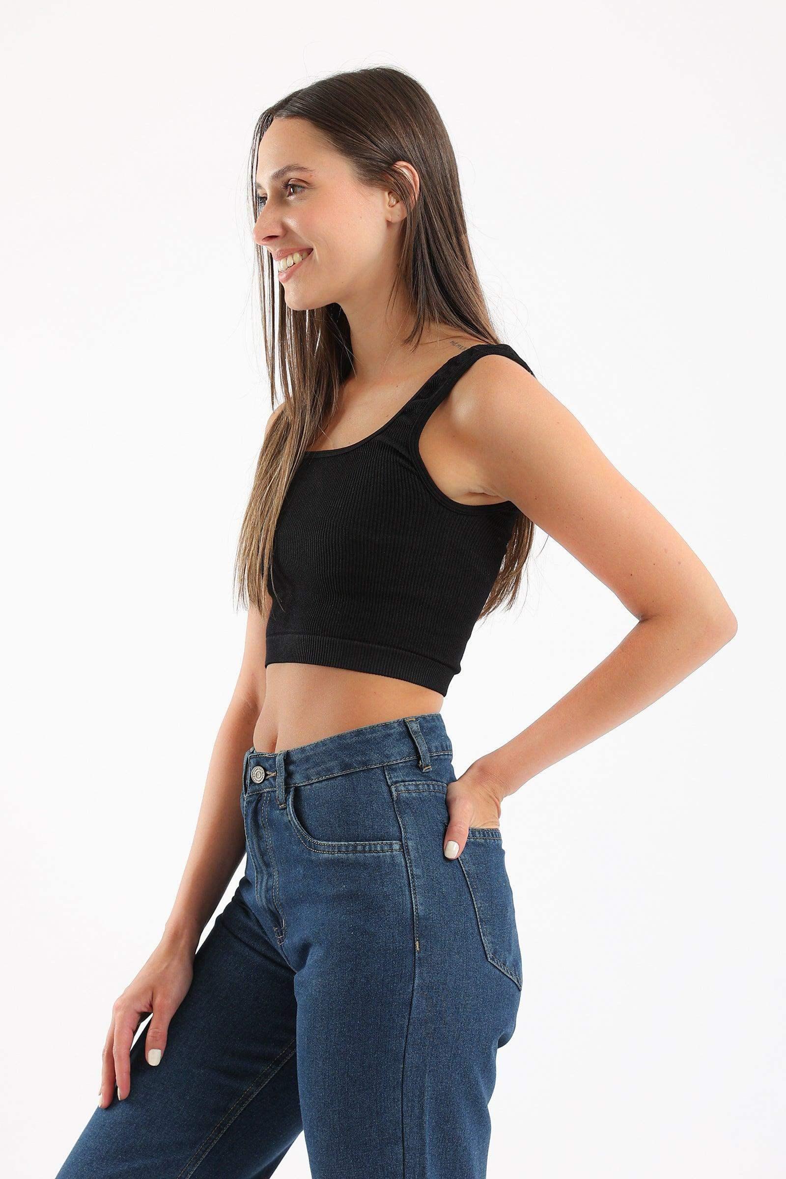 Wide Strap Crop Top - Carina - كارينا